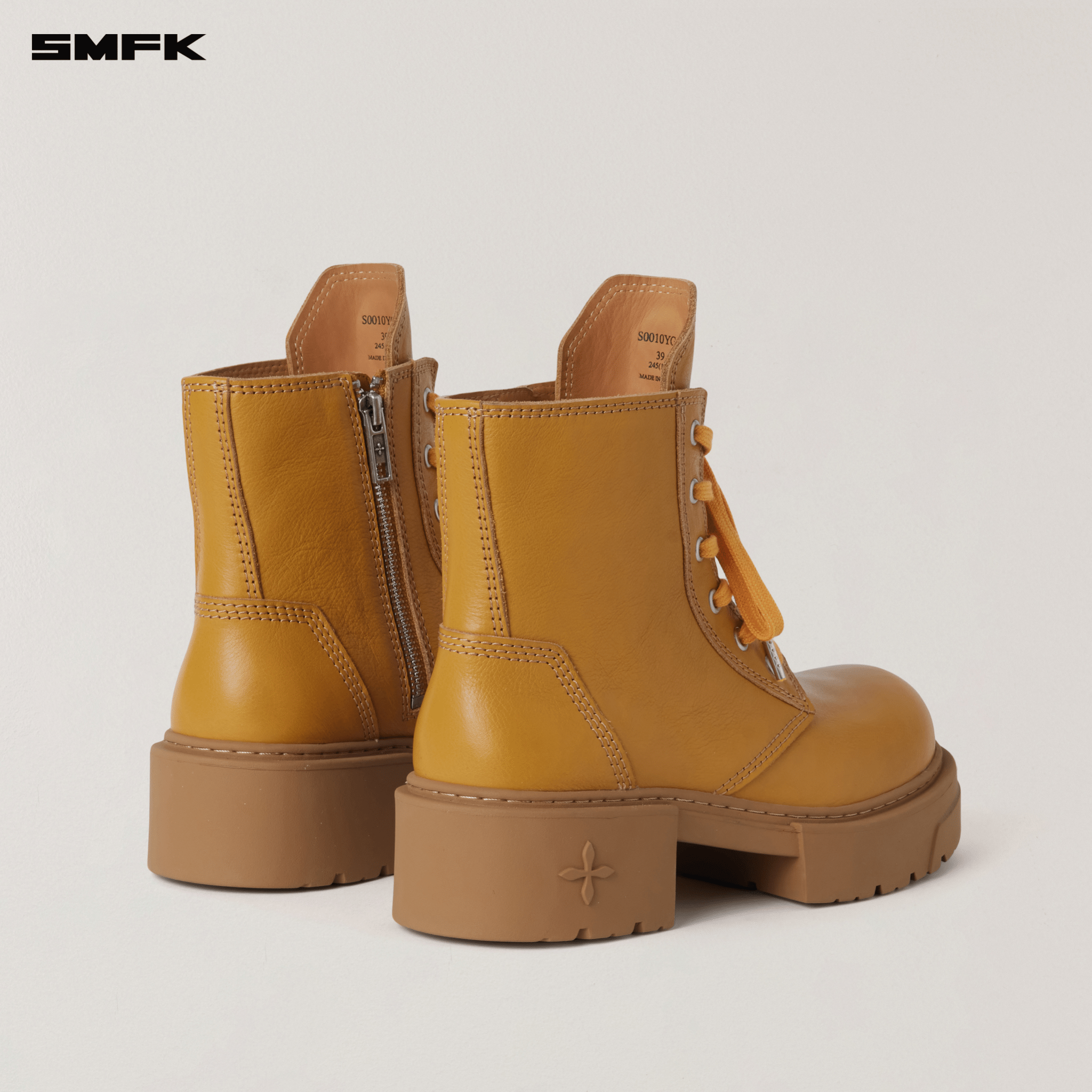 SMFK COMPASS ROVE LEATHER RIDER BOOTS GINGER | MADAX