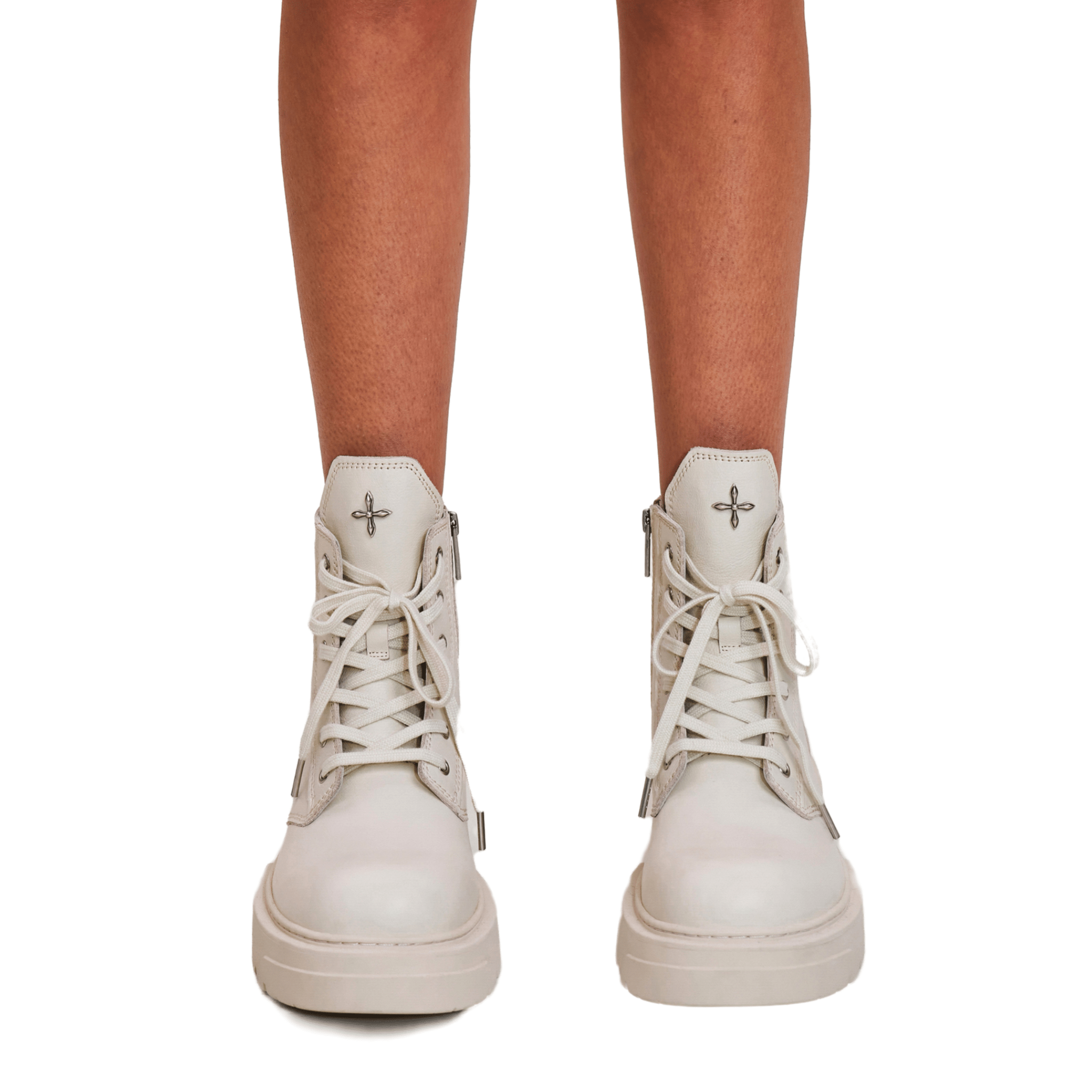 SMFK COMPASS ROVE LEATHER RIDER BOOTS SNOW MOUNTAIN WHITE | MADAX