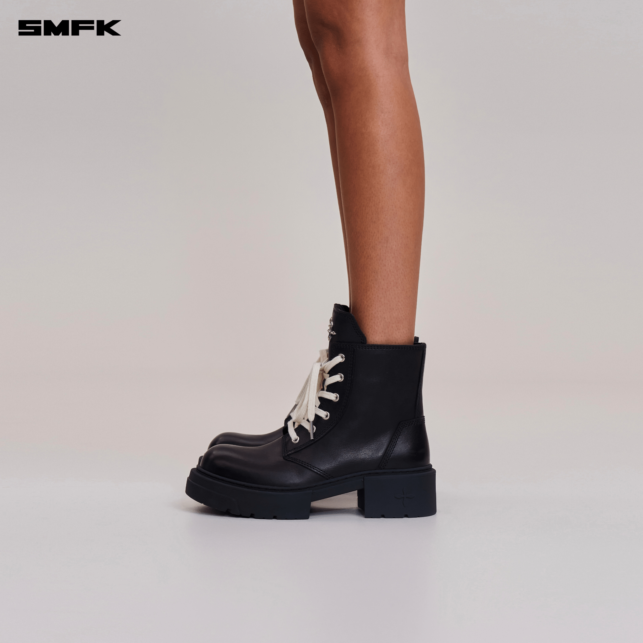 SMFK COMPASS ROVE LEATHER RIDER BOOTS WILD BLACK | MADAX