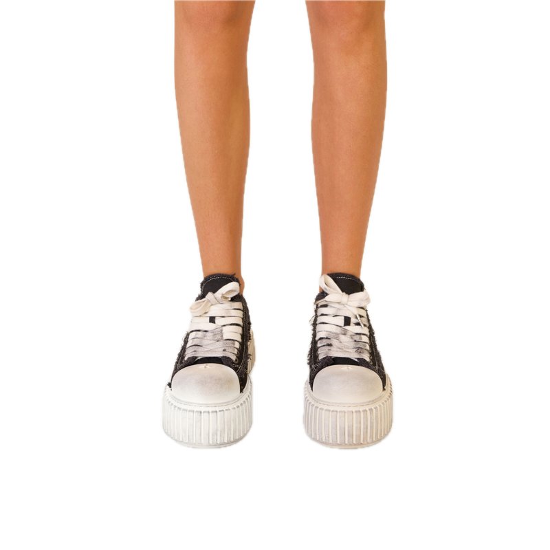 SMFK コンパスライダーロー トップスニーカー 2024✨極厚底✨SMFK コンパスライダー ロートップ ブーツ/スニーカー