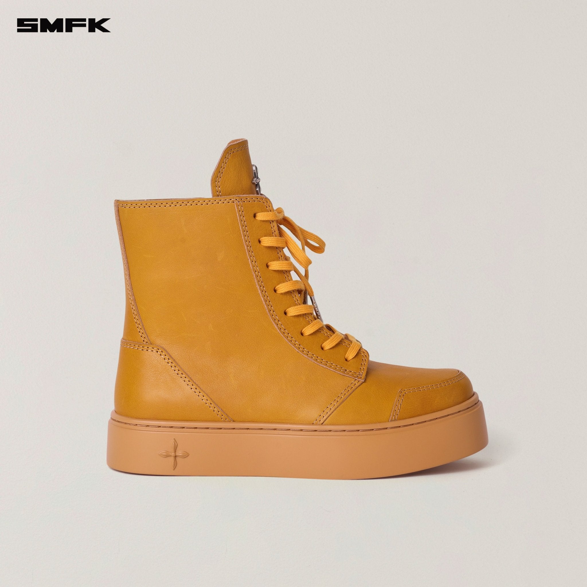 SMFK Compass Rush Leather Sneaker In Grassland Khaki | MADAX