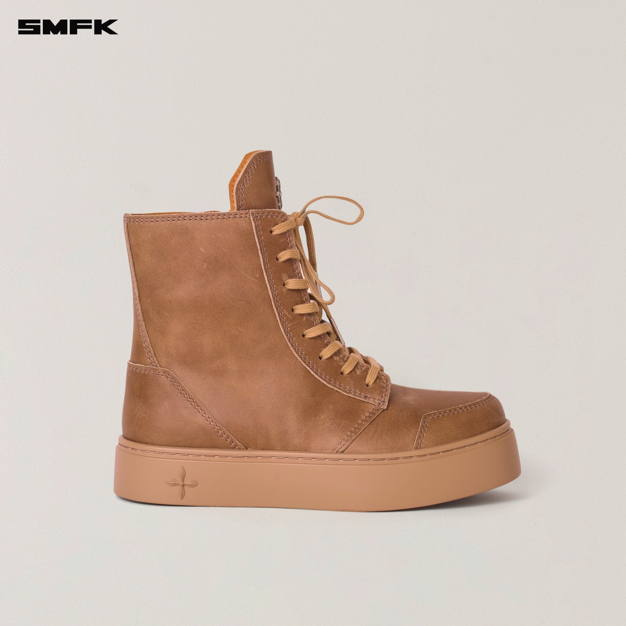 SMFK Compass Rush Leather Sneaker In Wild Horse Brown | MADAX
