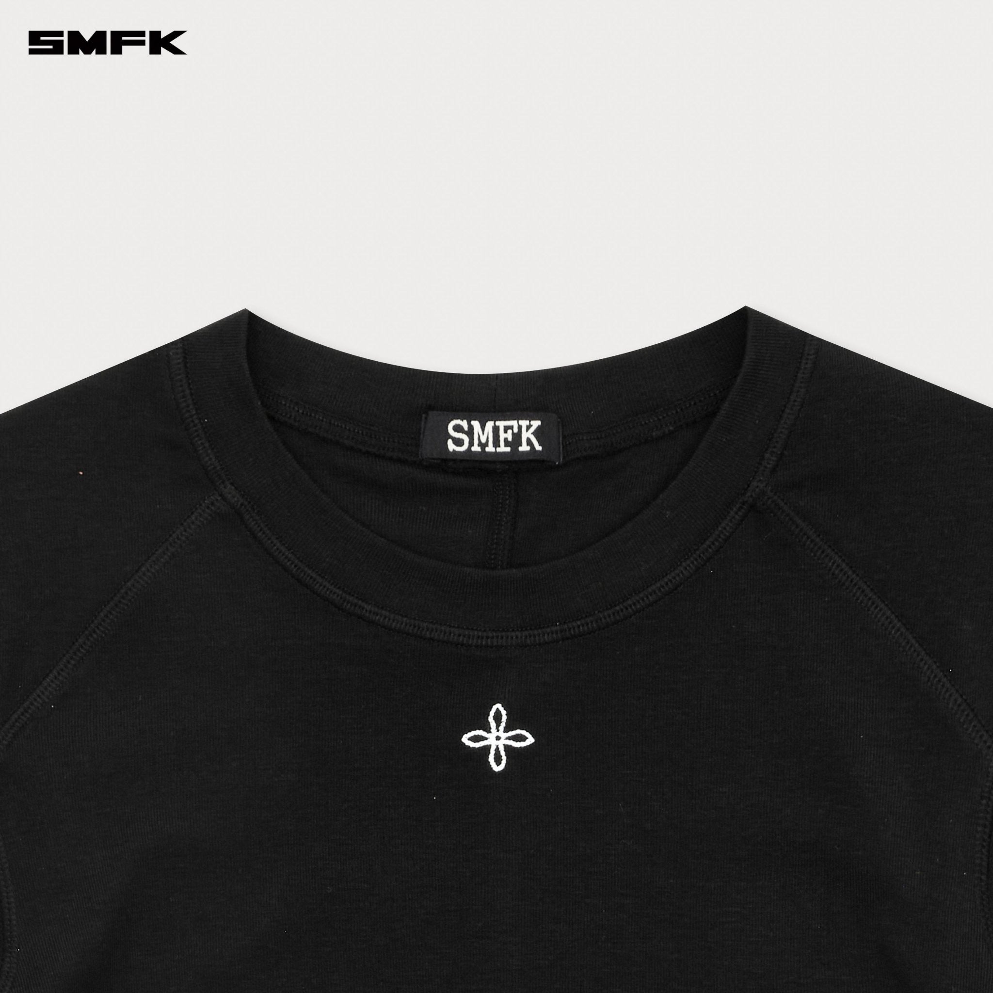 SMFK Compass Rush Slim - Fit Long Sleeves Top In Black | MADAX
