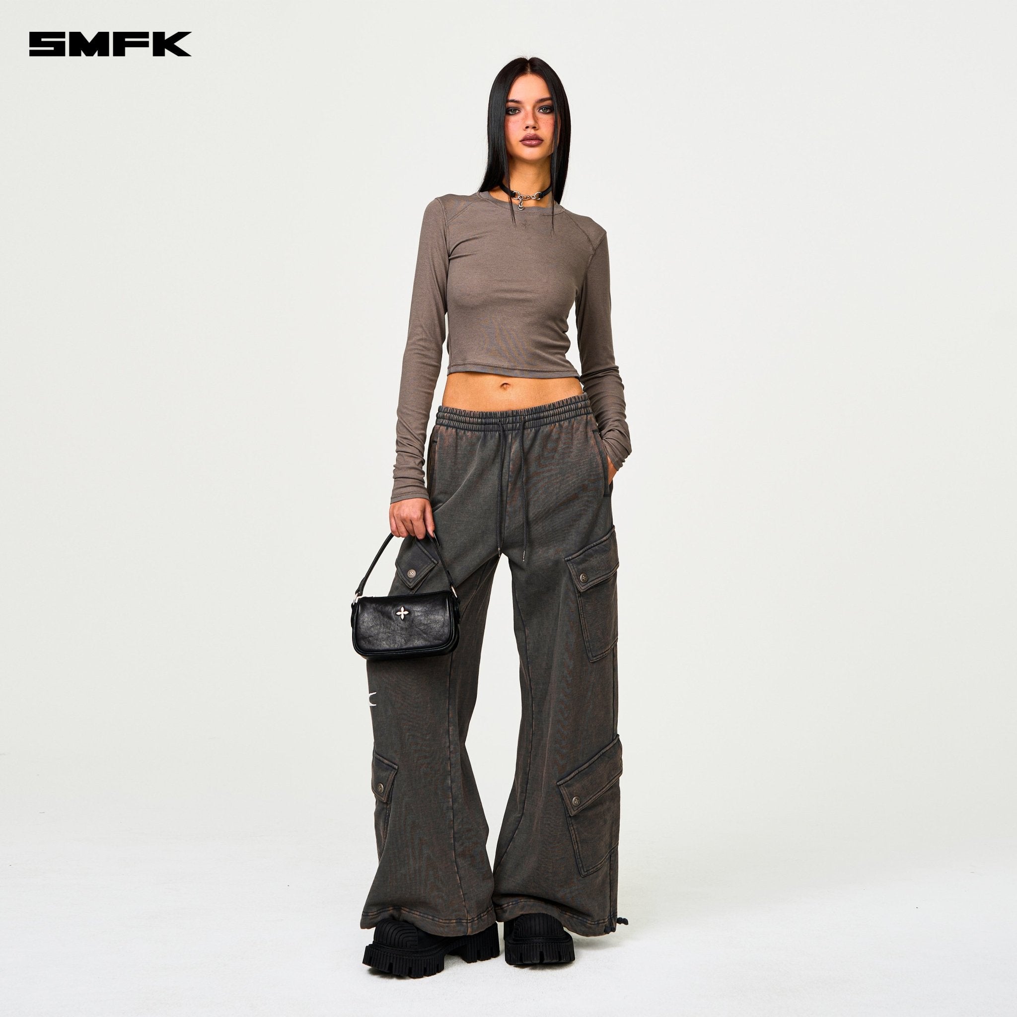SMFK Compass Rush Slim - Fit Long Sleeves Top In Nude | MADAX