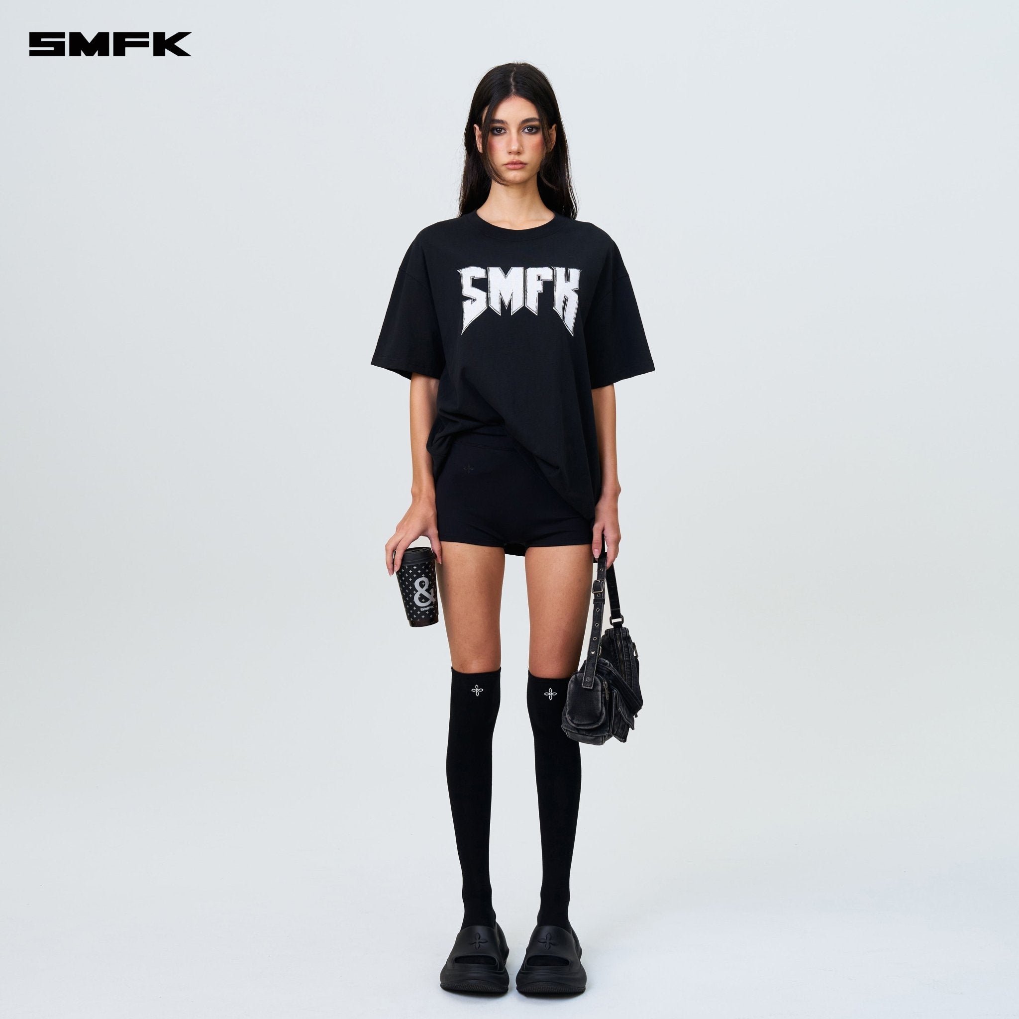 SMFK Compass SMFK Metal Rock Loose Tee Black | MADAX