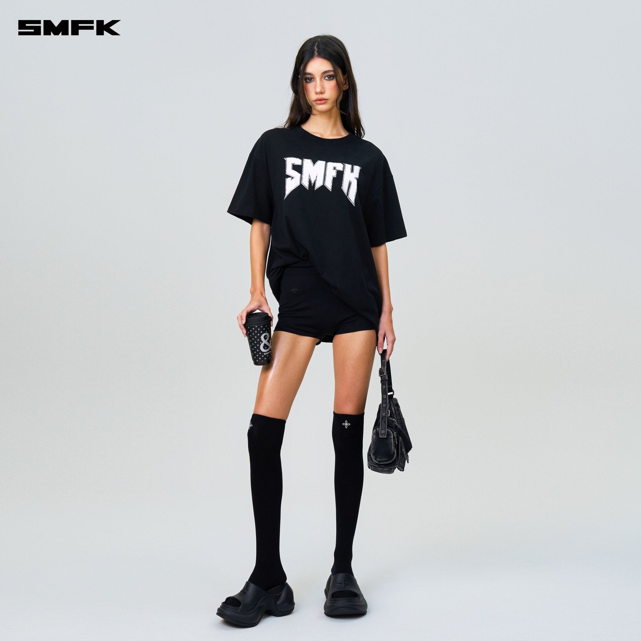 SMFK Compass SMFK Metal Rock Loose Tee Black | MADAX