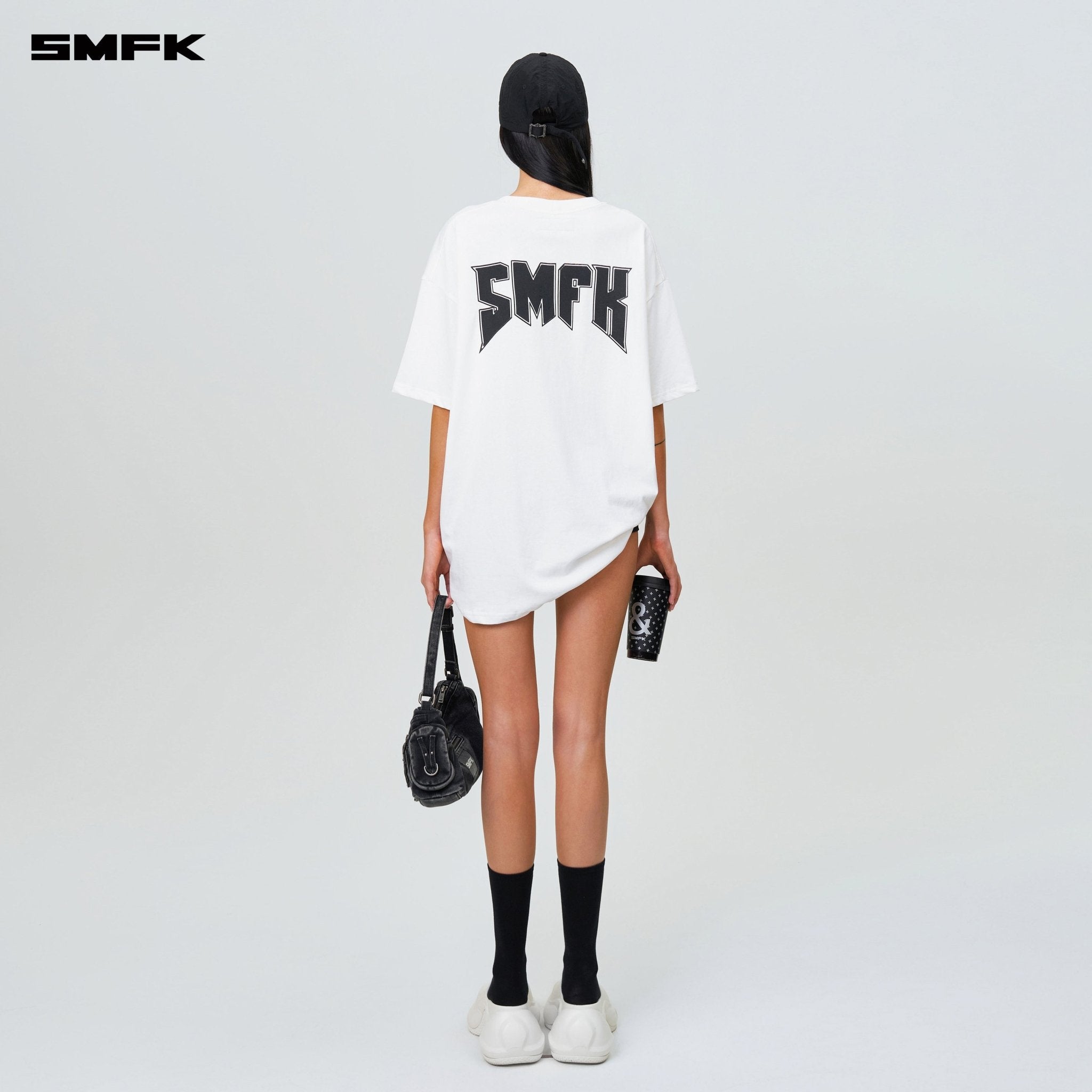 SMFK Compass SMFK Metal Rock Loose Tee Cream | MADAX