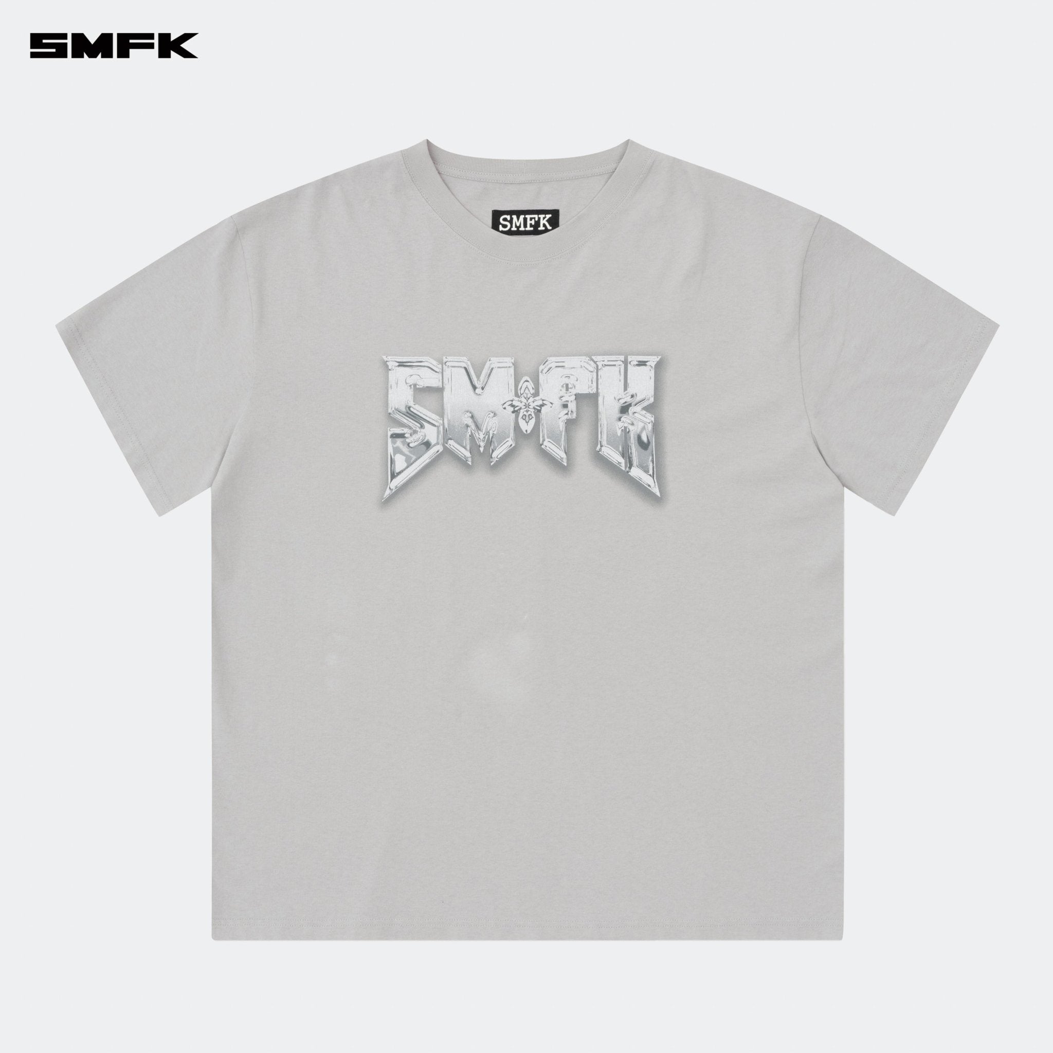 SMFK Compass SMFK Metal Rock Loose Tee Gray | MADAX