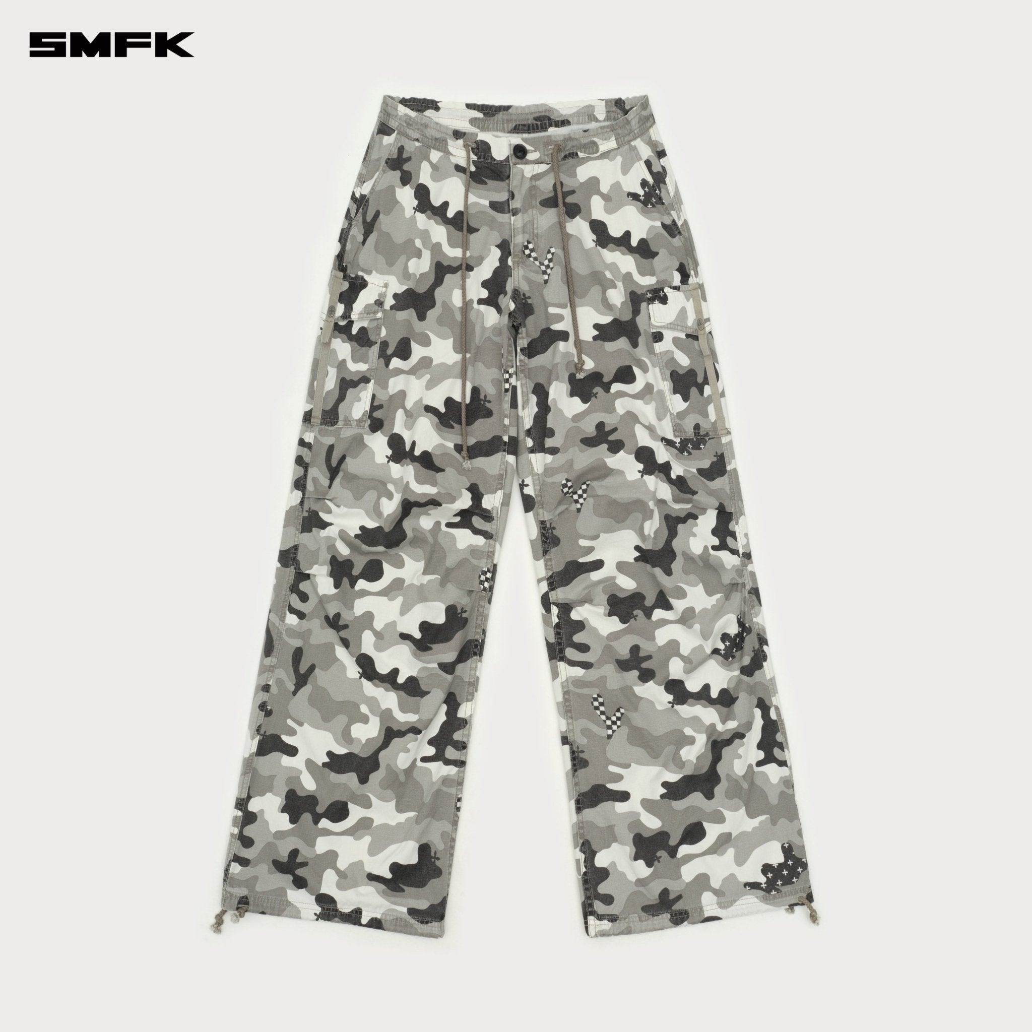 SMFK Compass Snow Camouflage Hunting Paratrooper Pants In Camouflage | MADAX