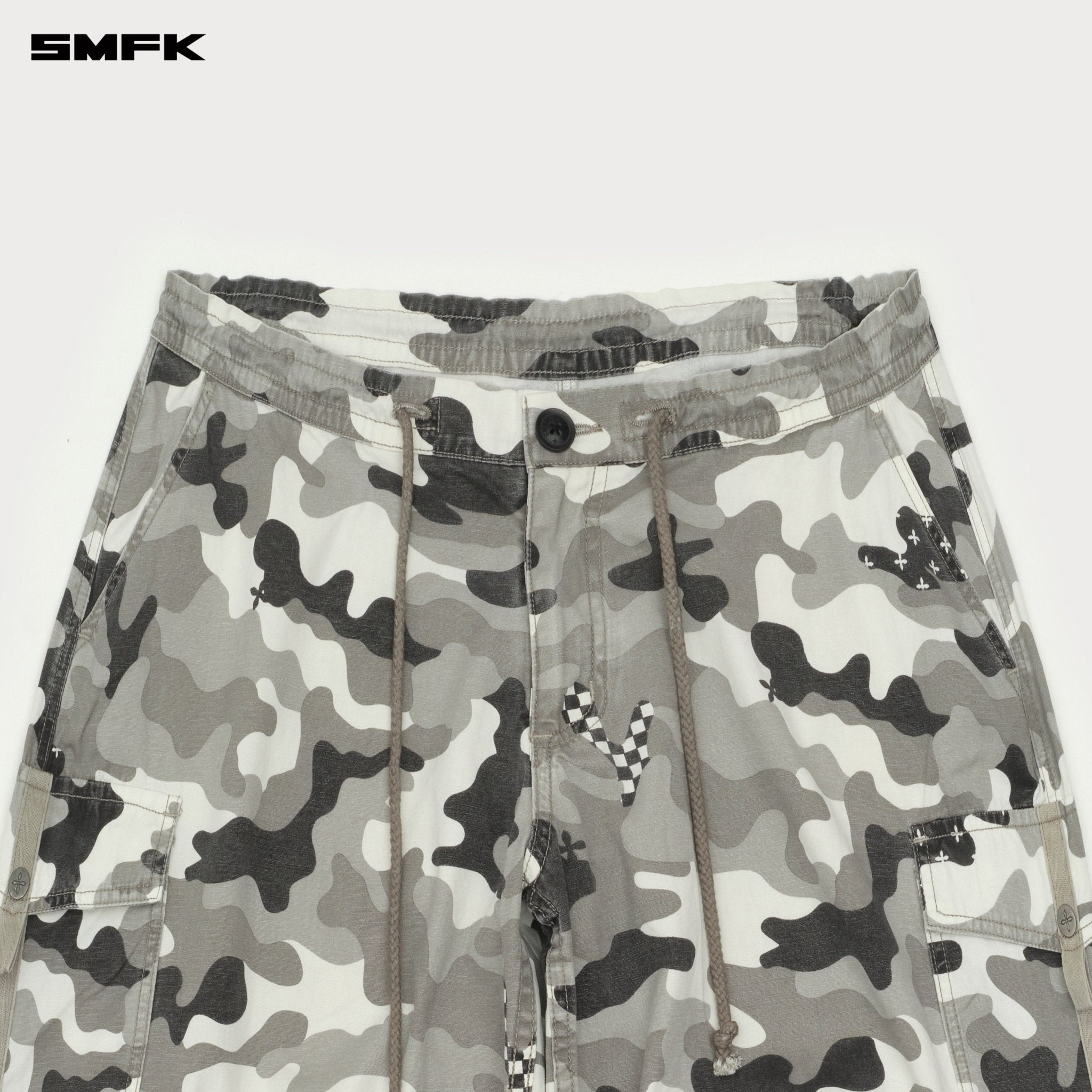 SMFK Compass Snow Camouflage Hunting Paratrooper Pants In Camouflage | MADAX