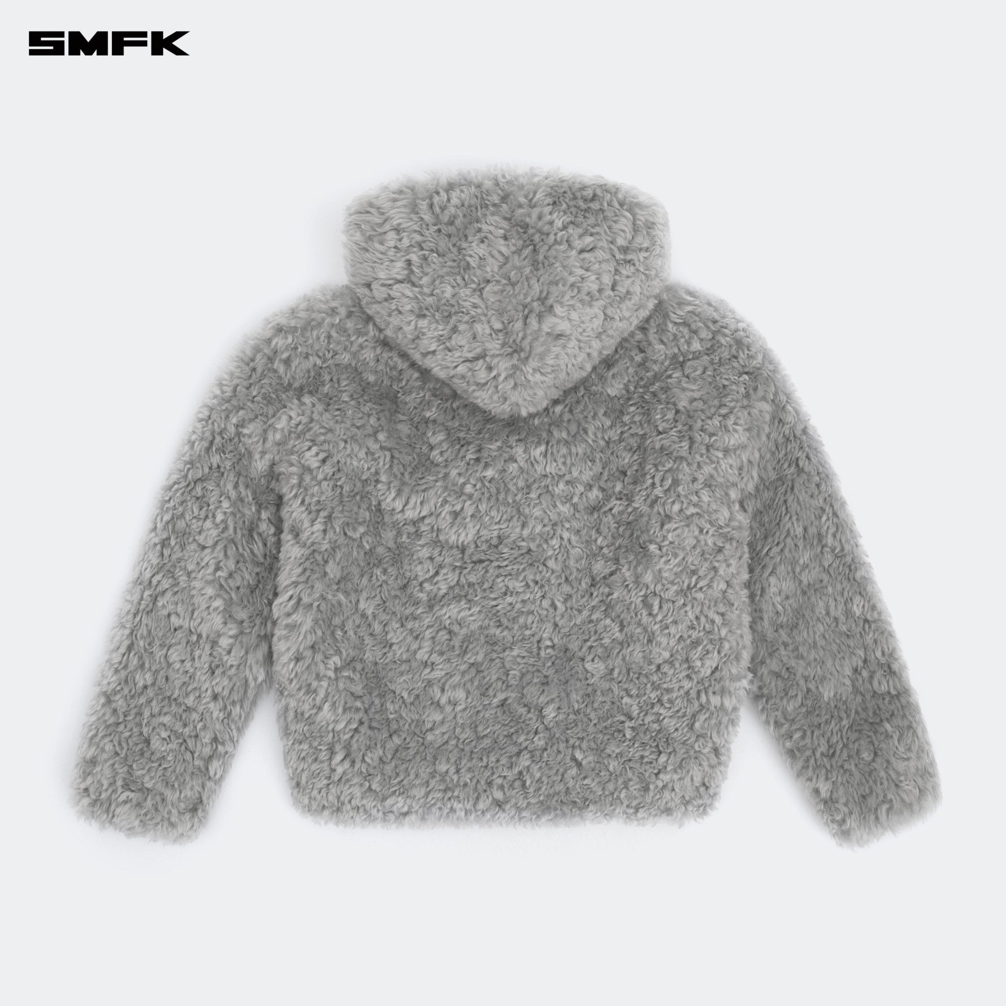 SMFK Compass Snowman Classic Faux Fur Jacket Gray | MADAX