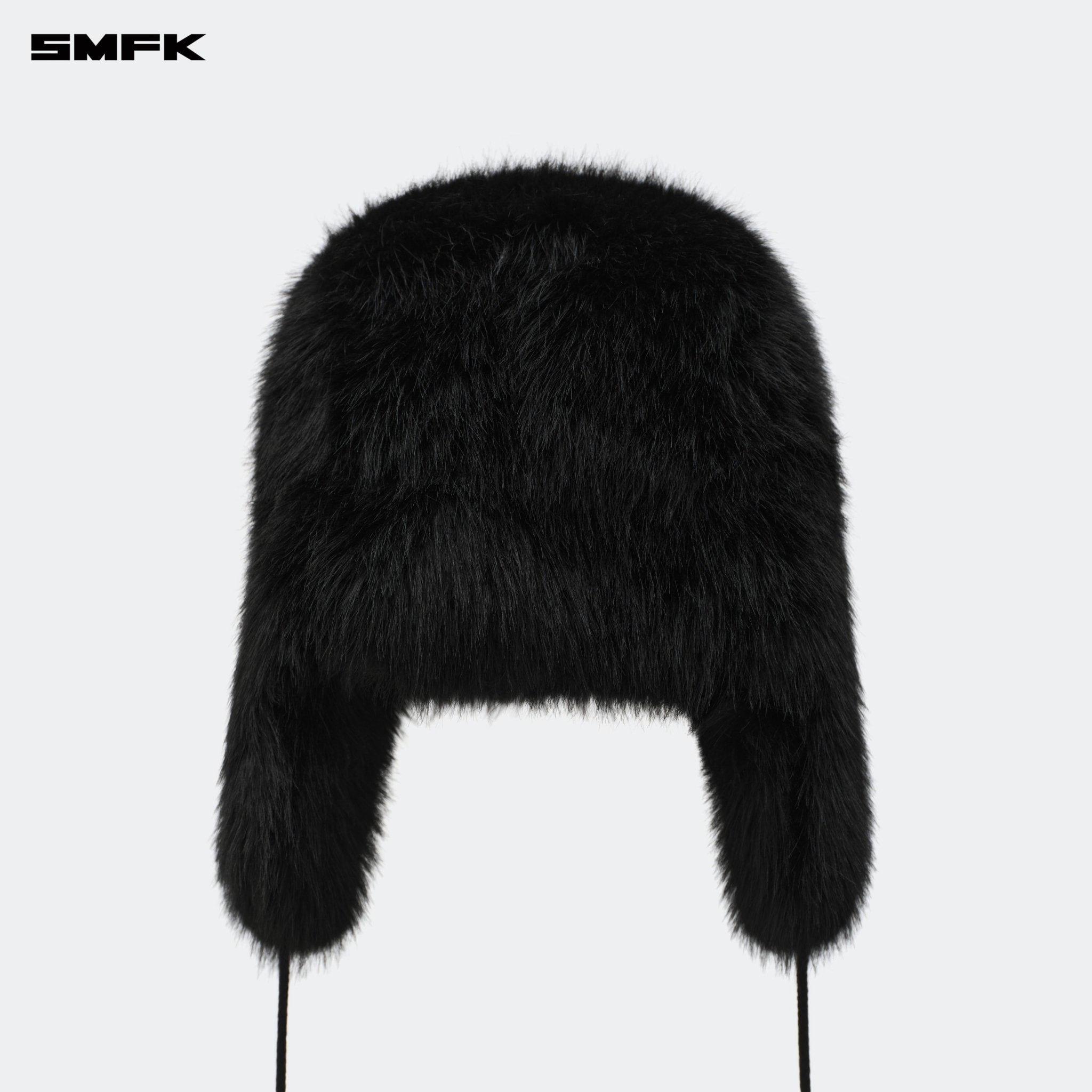 SMFK Compass Snowman Faux Fur Hat In Black | MADAX