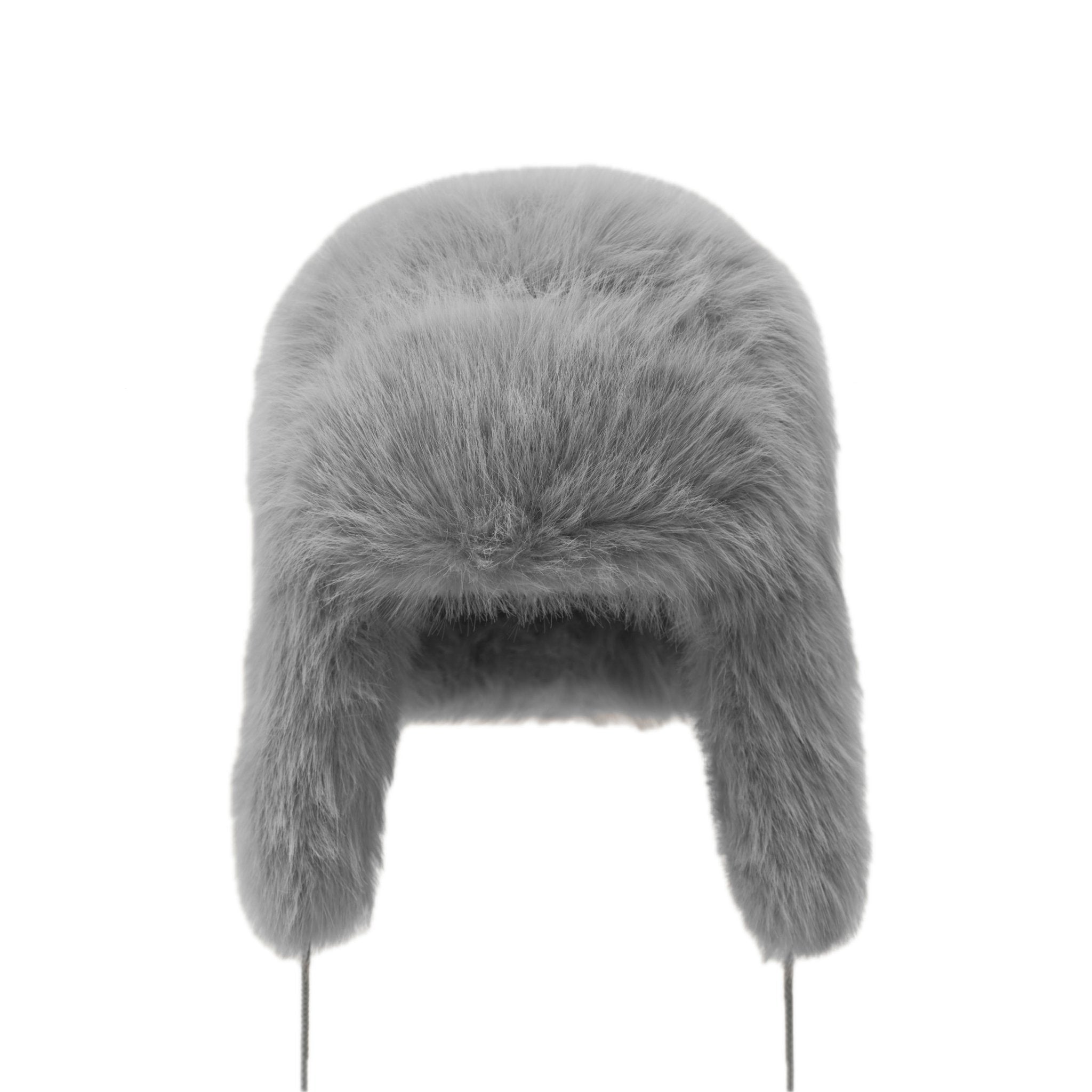 SMFK Compass Snowman Faux Fur Hat In Gray | MADAX