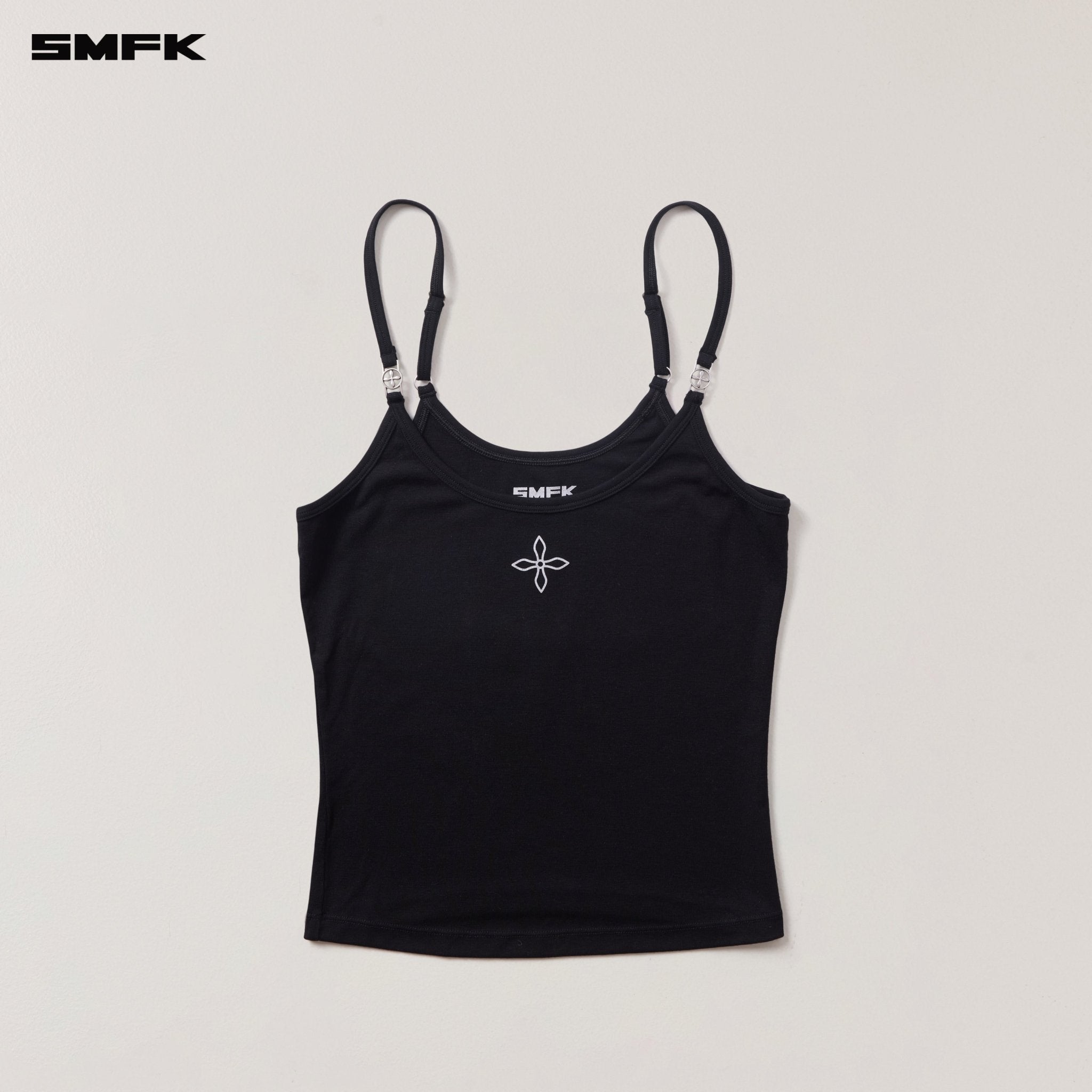 SMFK Compass Stamp Acetate Body Camisole In Wild Black | MADAX
