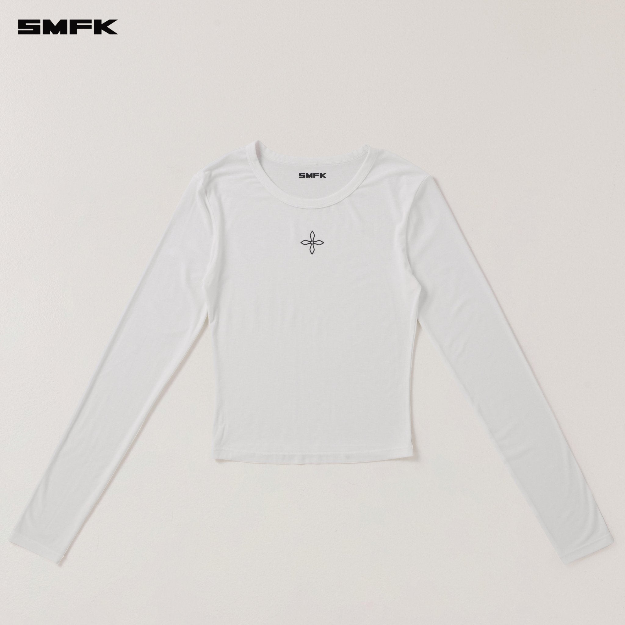 SMFK Compass Stamp Acetate Body Pullover In Snow Mountain White | MADAX