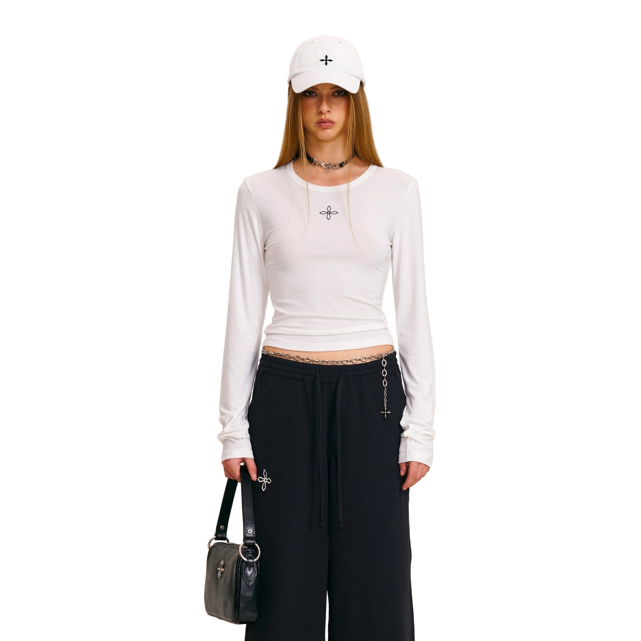 SMFK Compass Stamp Acetate Body Pullover In Snow Mountain White | MADAX