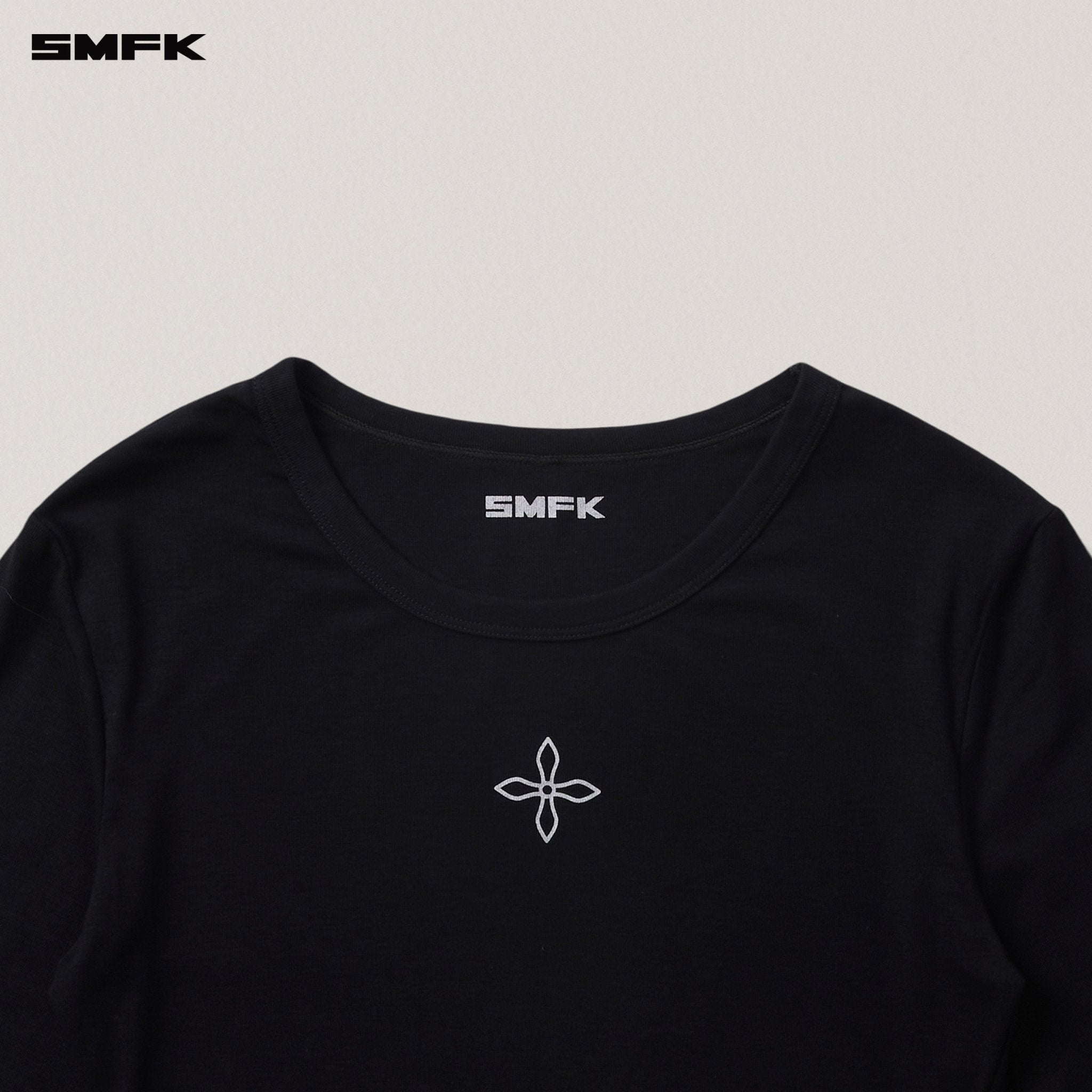 SMFK Compass Stamp Acetate Body Pullover In Wild Black | MADAX