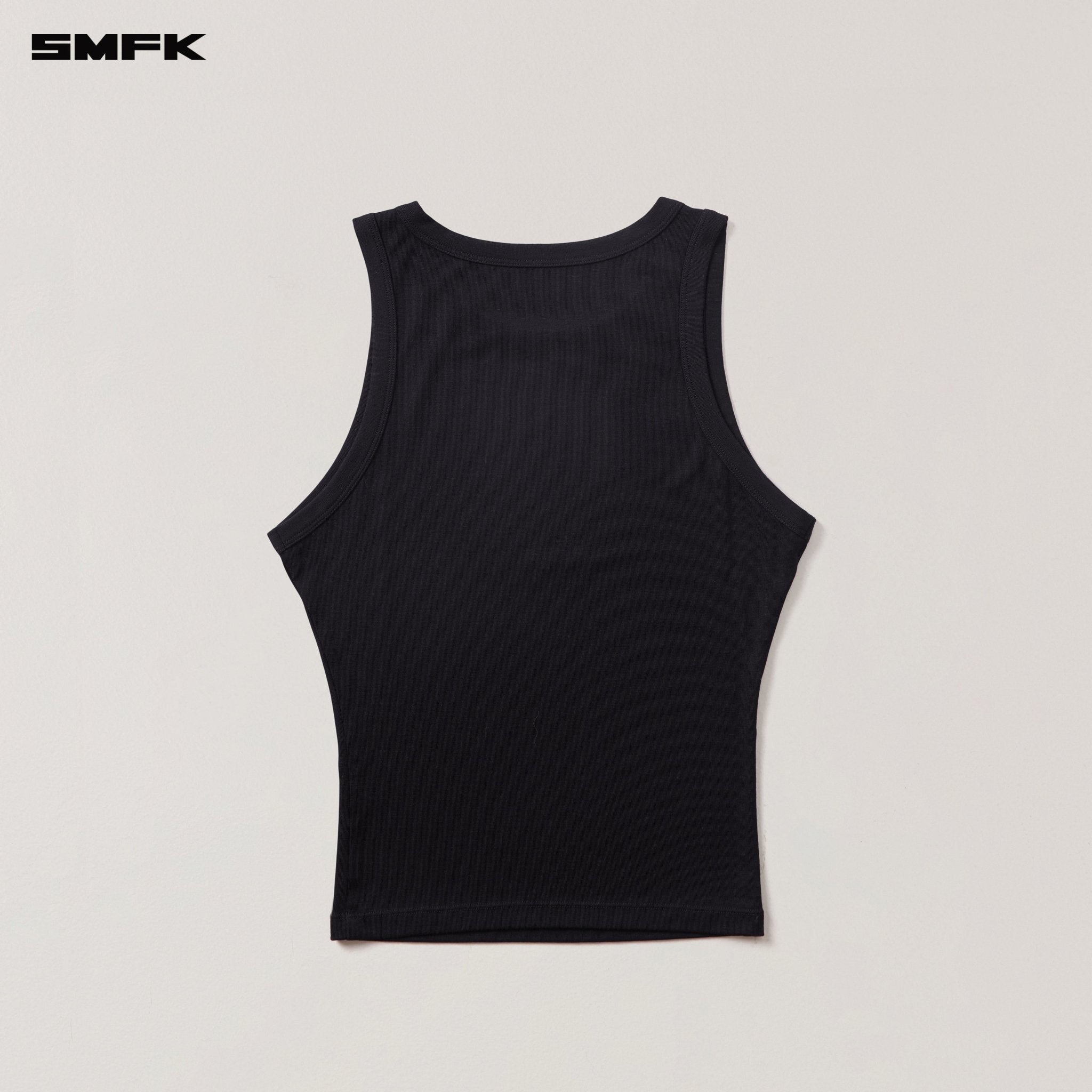 SMFK Compass Stamp Acetate Body Sports Tank In Wild Black | MADAX