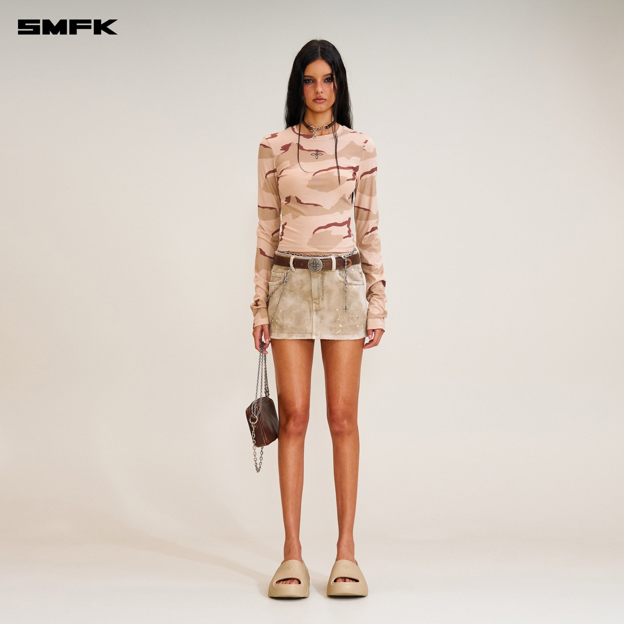 SMFK Compass Stamp Body Pullover In Desert Camouflage | MADAX