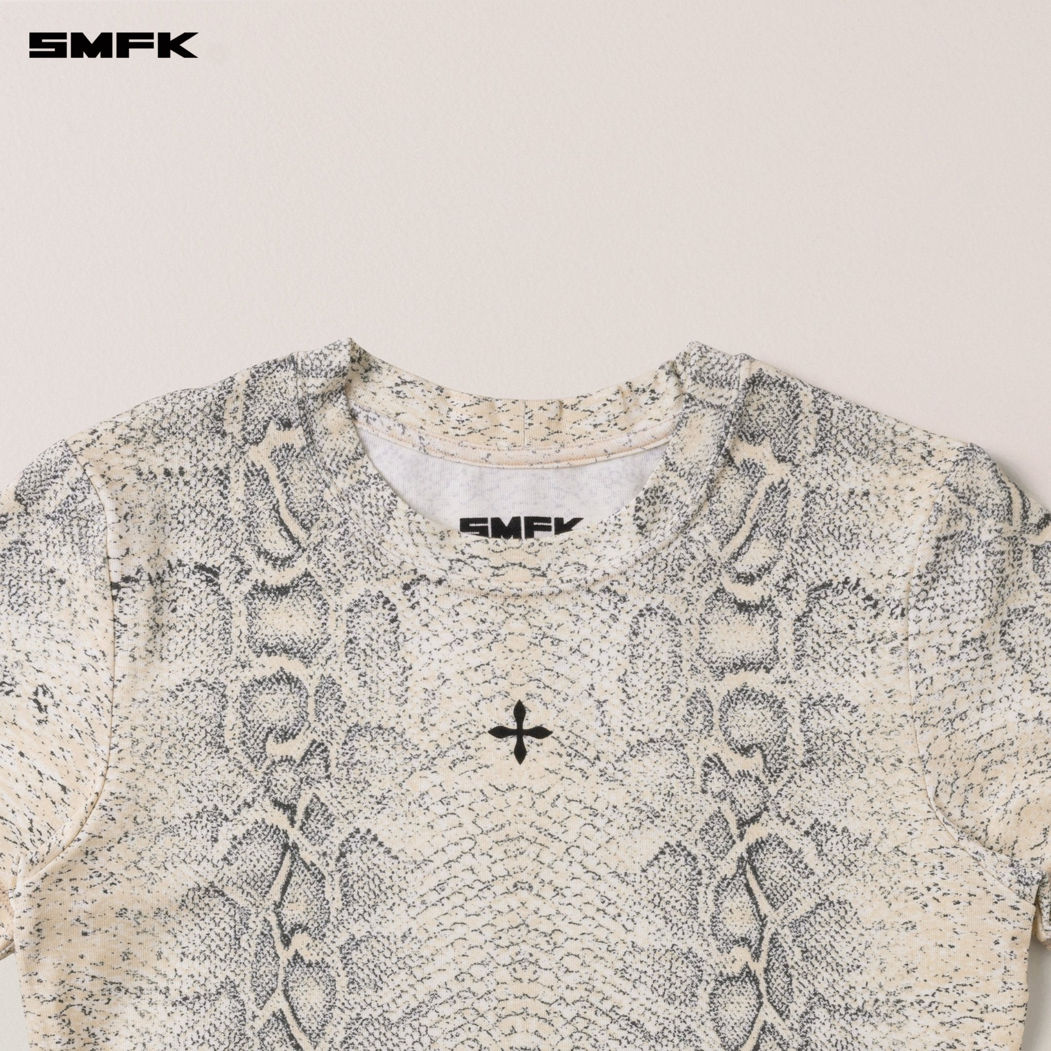 SMFK Compass Stamp Body Tee In Snake Pattern | MADAX