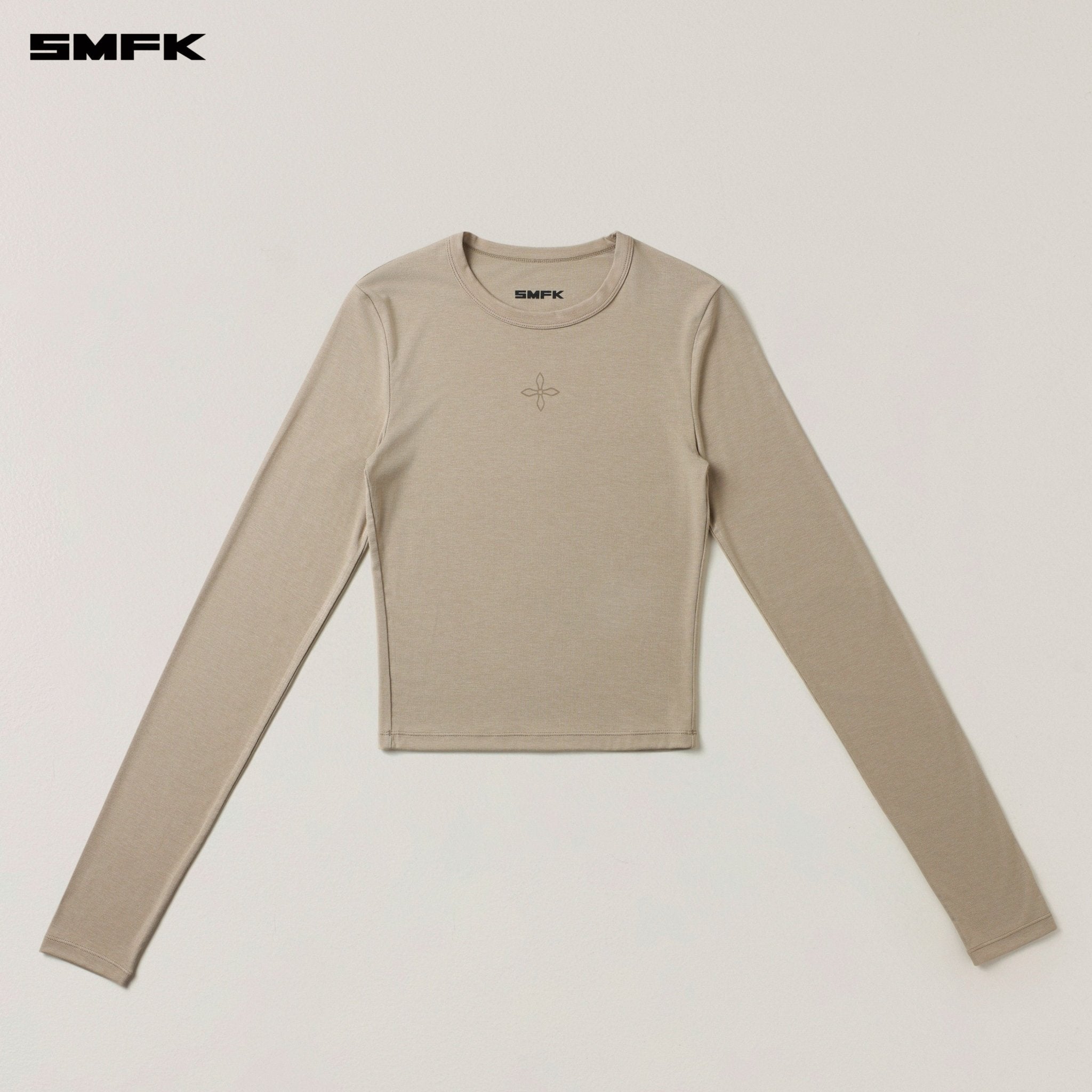SMFK Compass Stamp Slim - fit Sports Pullover In Shadow Green | MADAX