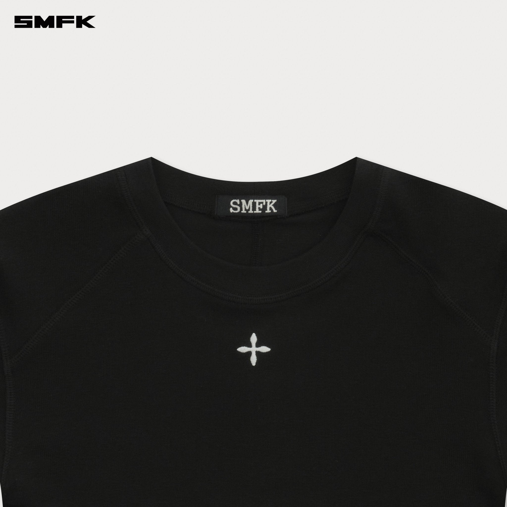 SMFK Compass Standard Rush Slim - Fit Tee In Black | MADAX