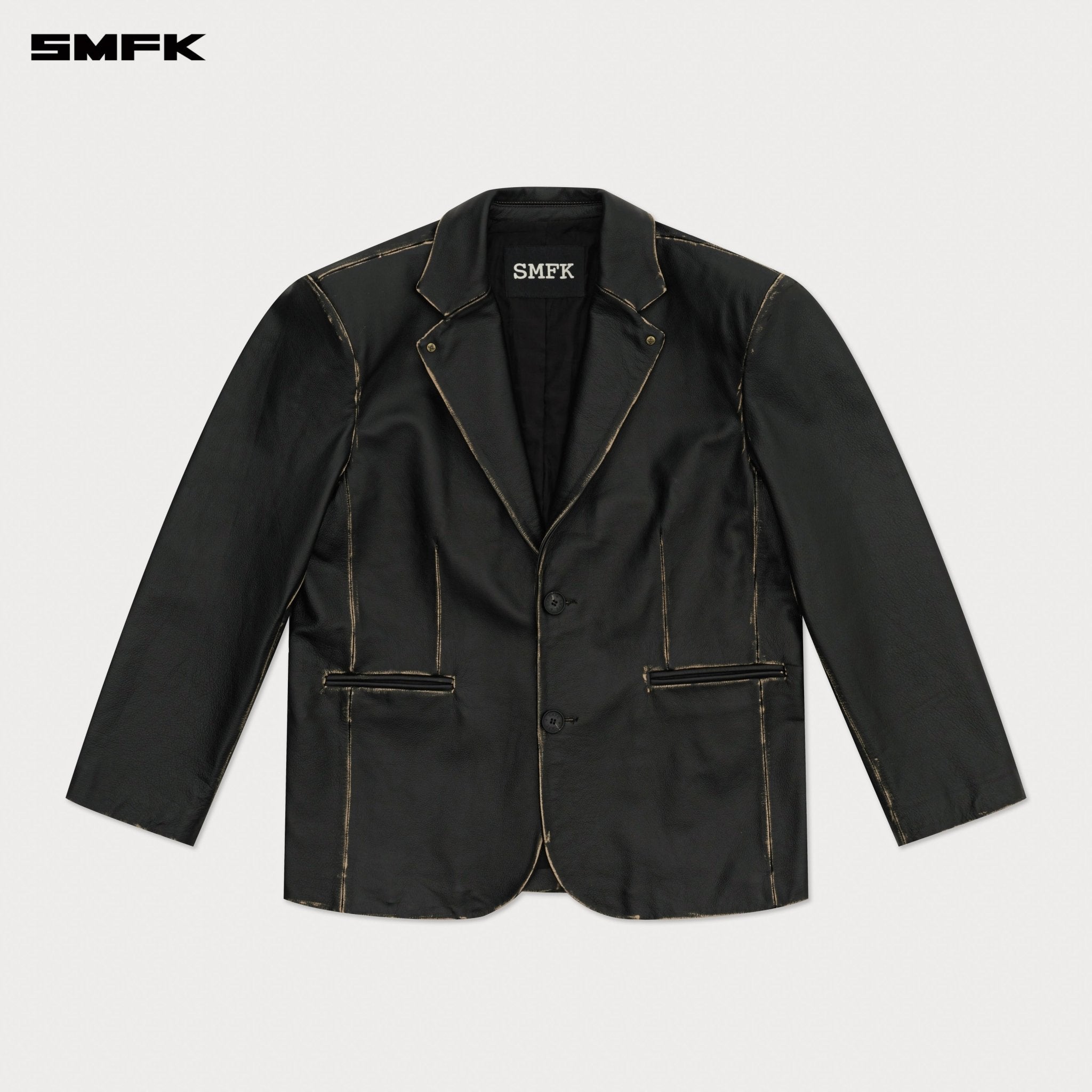 SMFK Compass Tarpan Leather Suit In Black | MADAX