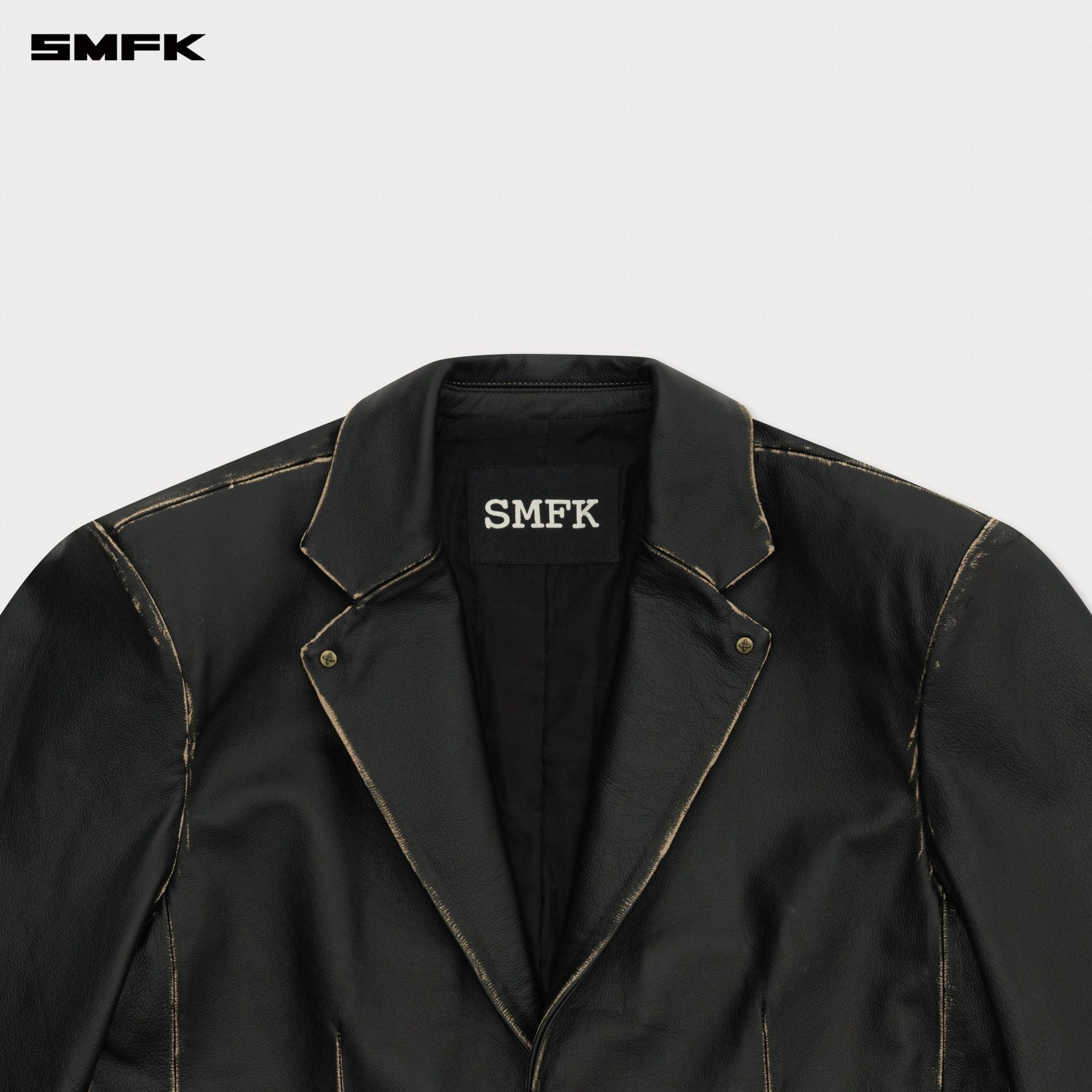 SMFK Compass Tarpan Leather Suit In Black | MADAX