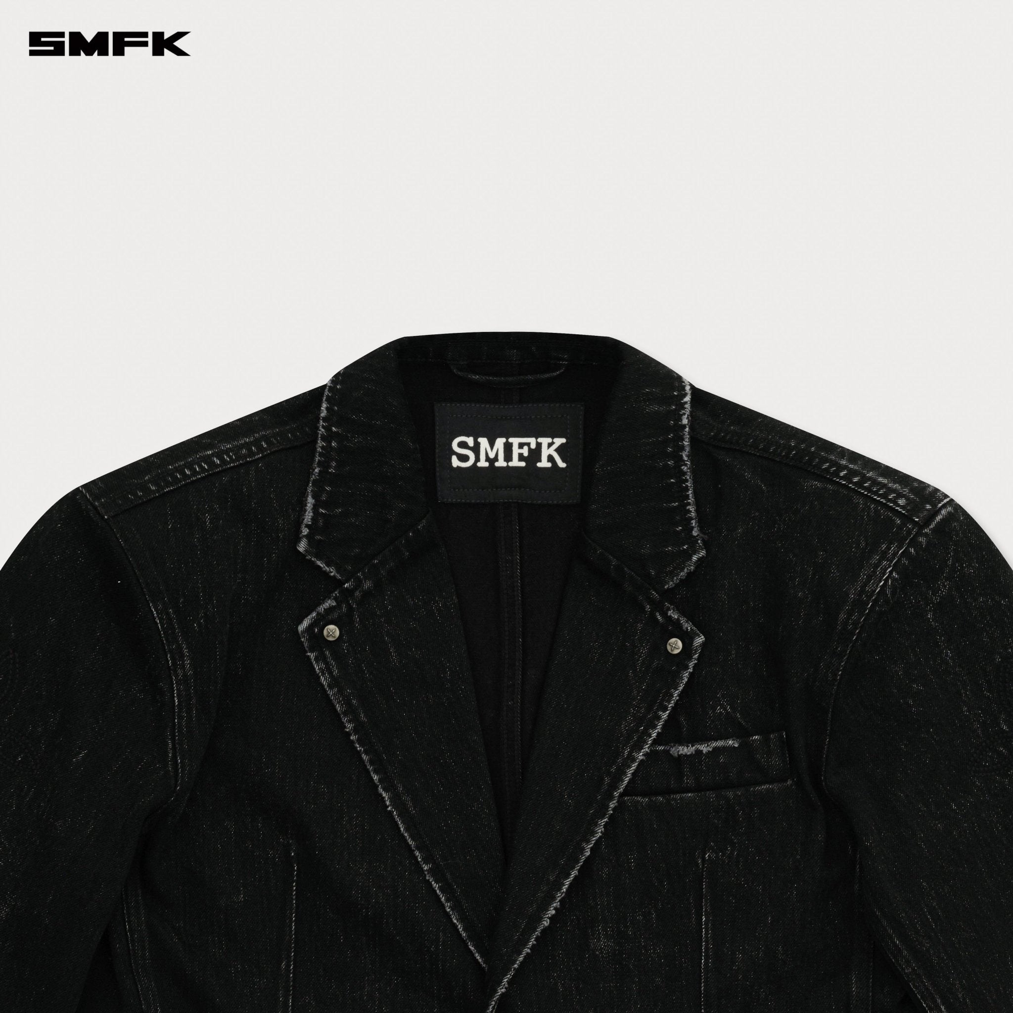 SMFK Compass Tarpan Oversize Suit In Black | MADAX