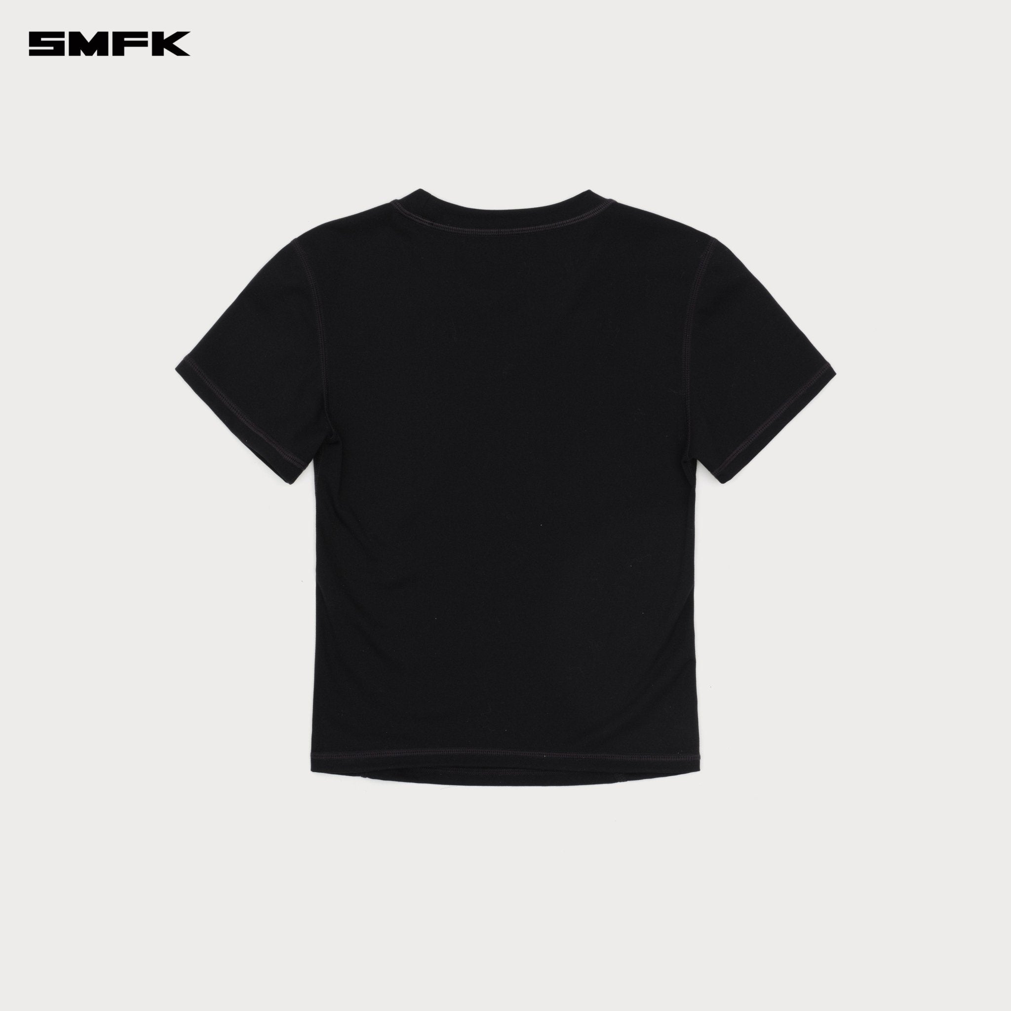 SMFK Compass Wave Body - shaping Skin Tee In Black | MADAX