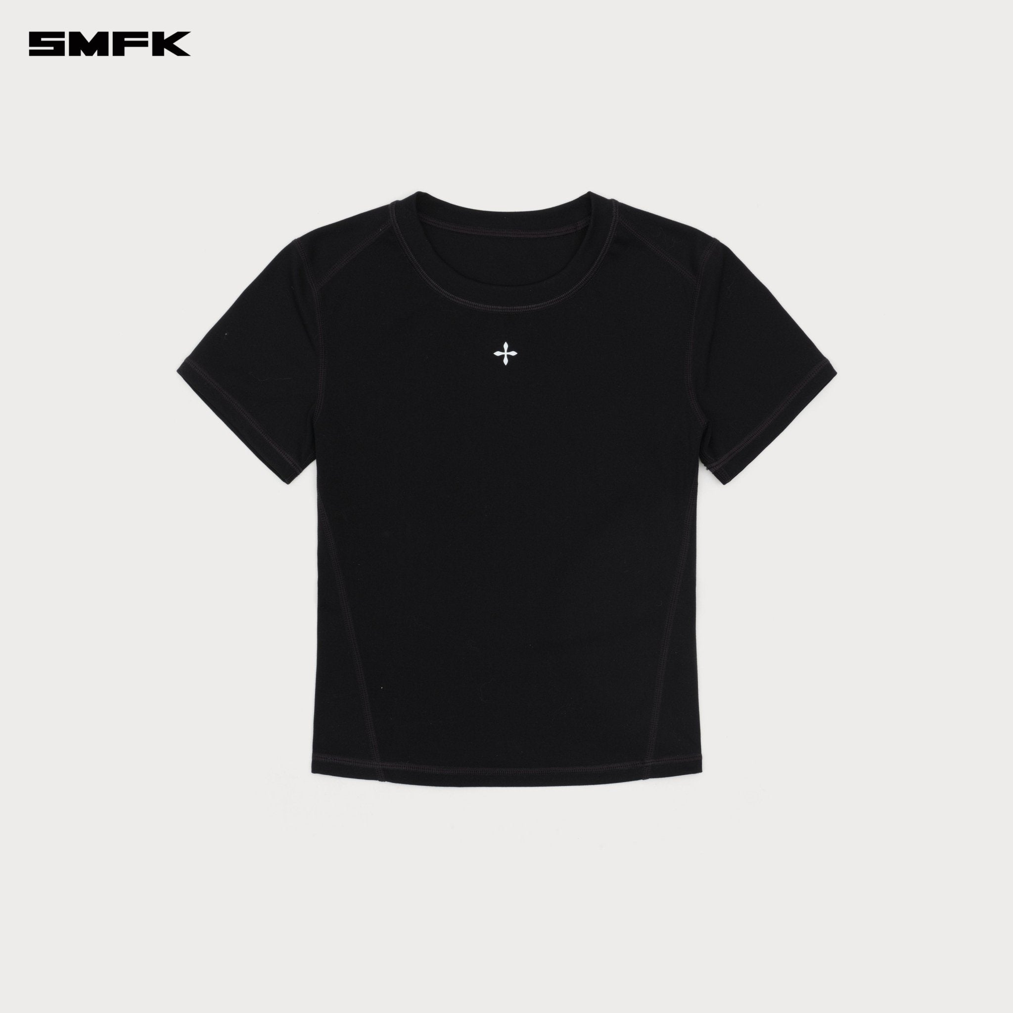 SMFK Compass Wave Body - shaping Skin Tee In Black | MADAX