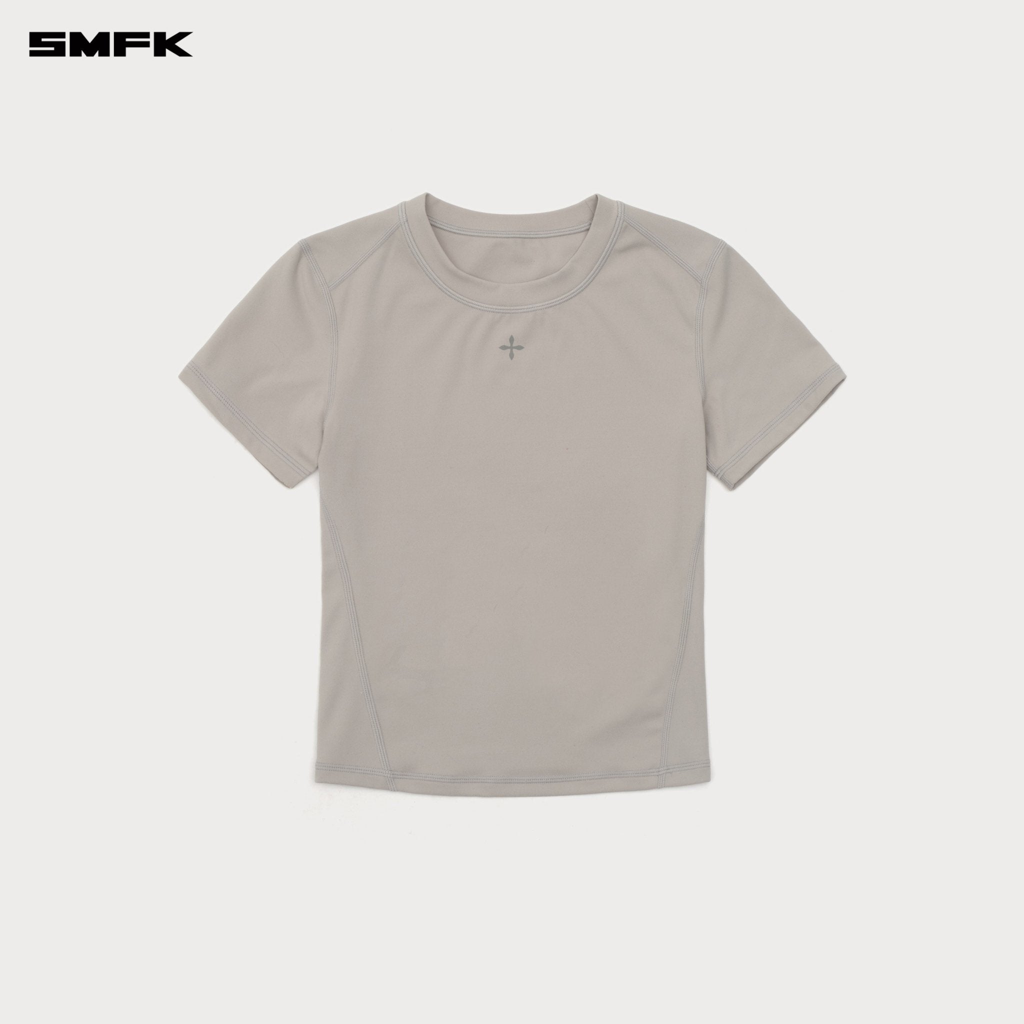 SMFK Compass Wave Body - shaping Skin Tee In Grey | MADAX