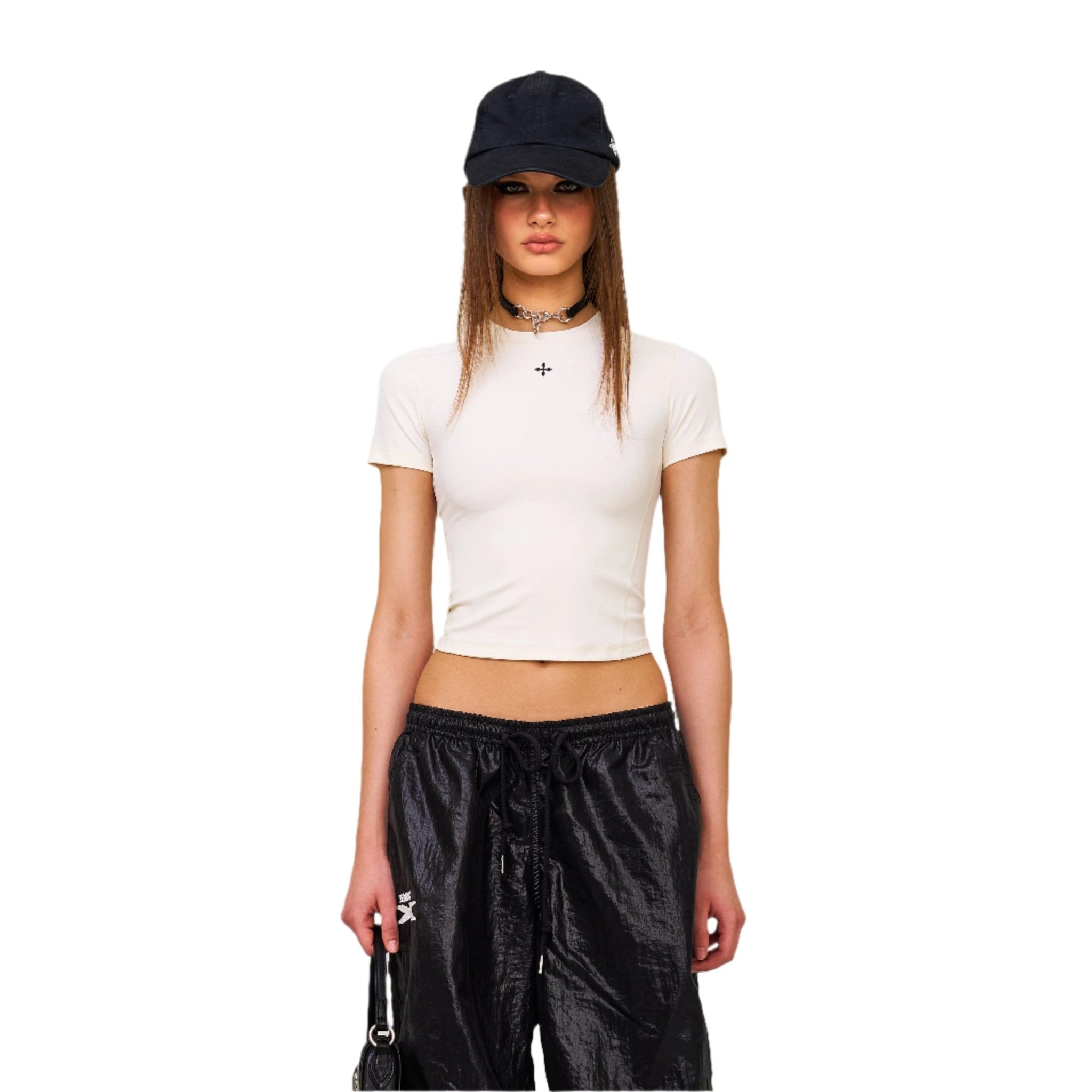 SMFK Compass Wave Body - shaping Skin Tee In White | MADAX