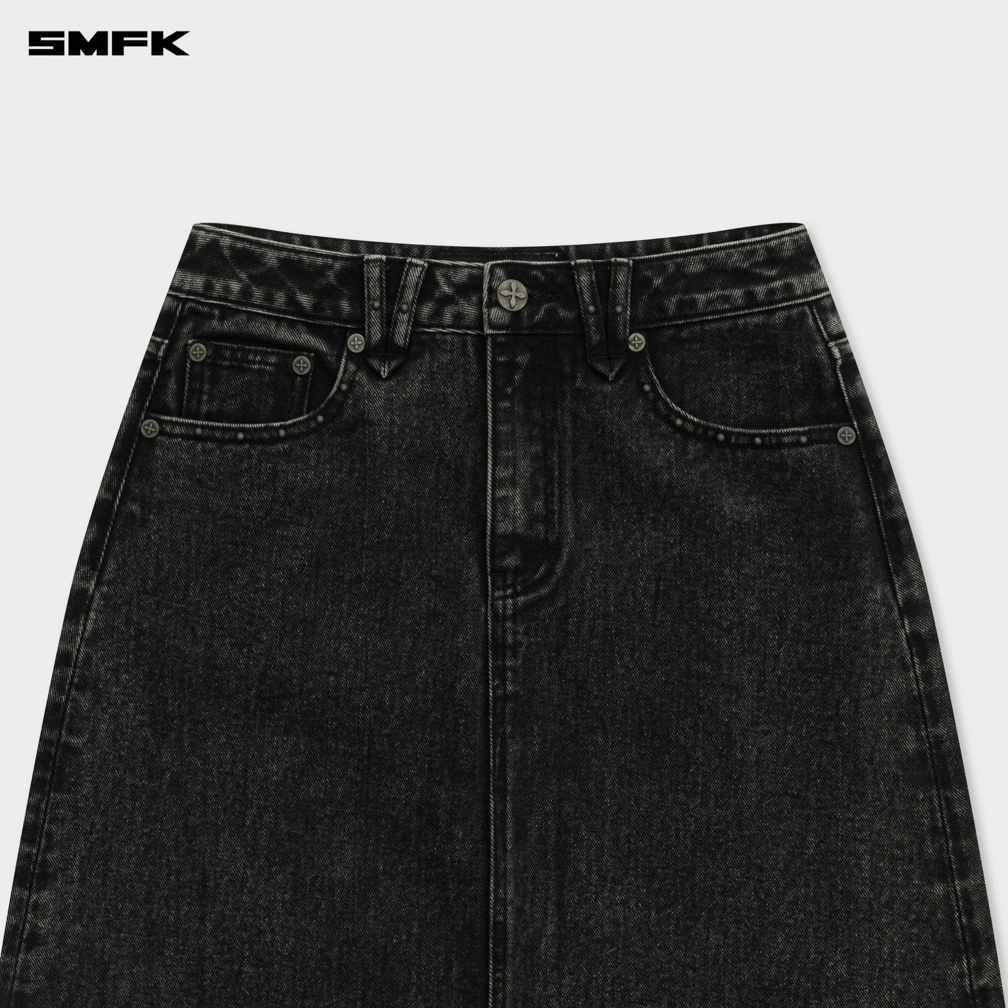 SMFK Compass Wild Cyber Mustang Skirt In Grey | MADAX