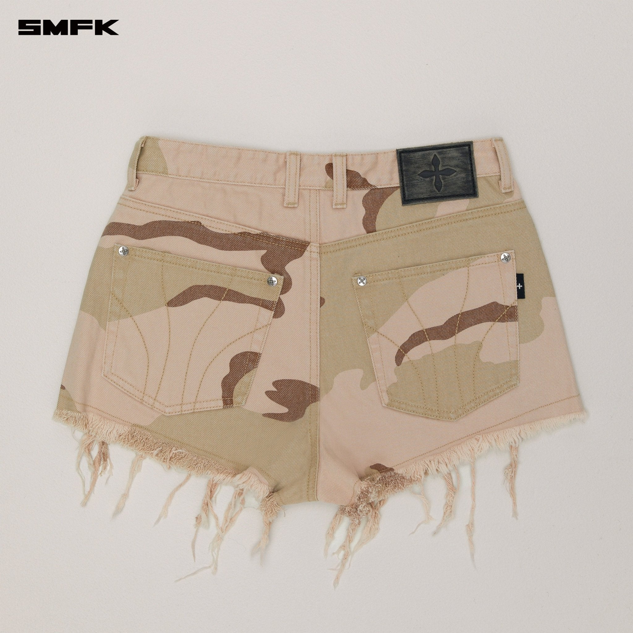 SMFK Compass Wild Denim Shorts In Desert Camouflage | MADAX