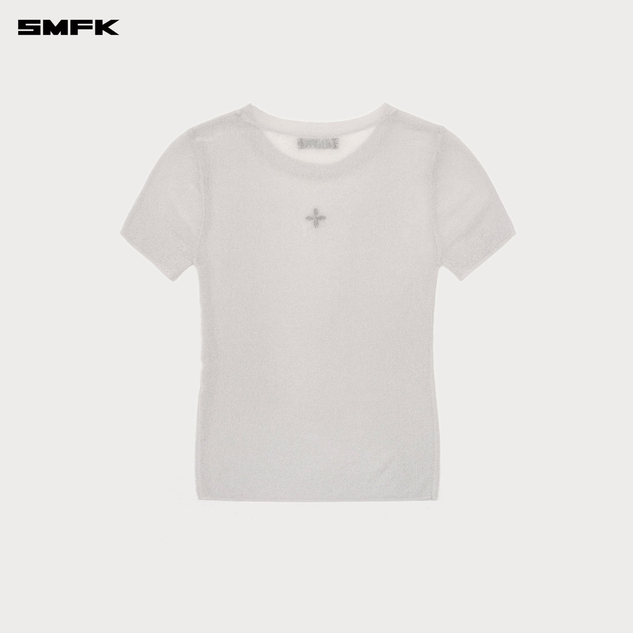 SMFK Compass Wild Mustang Nebula Knitting Tee In Silver | MADAX