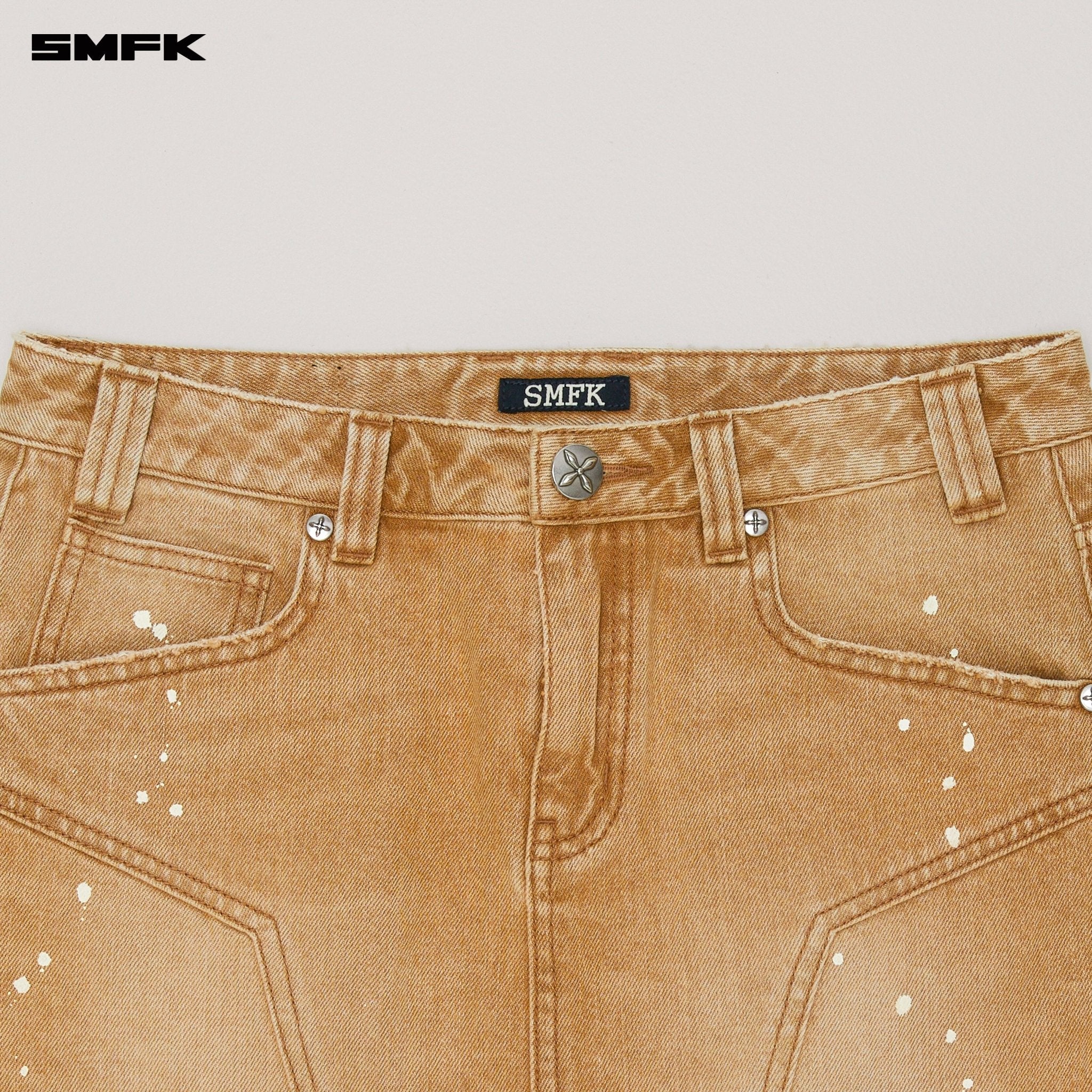 SMFK Compass Wild Origin Denim Skirt In Brown | MADAX