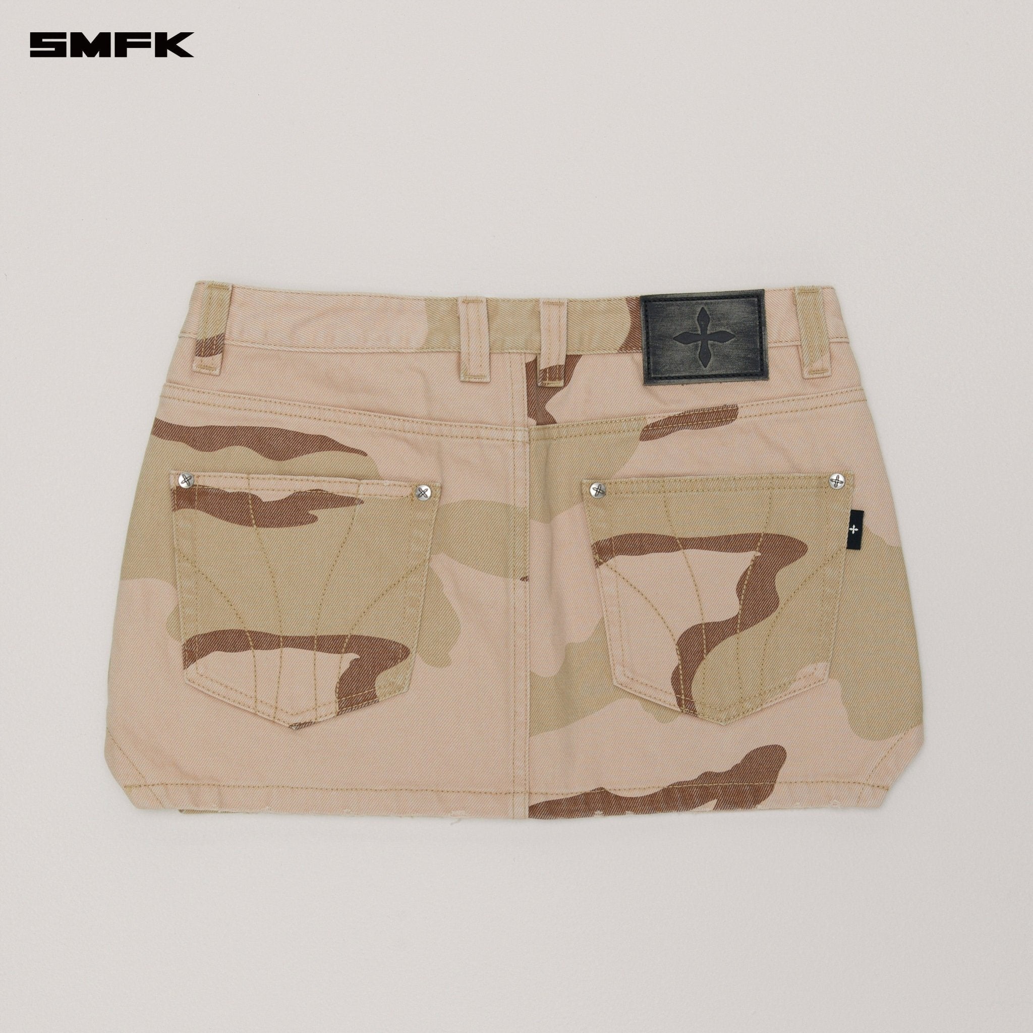 SMFK Compass Wild Origin Denim Skirt In Desert Camouflage | MADAX