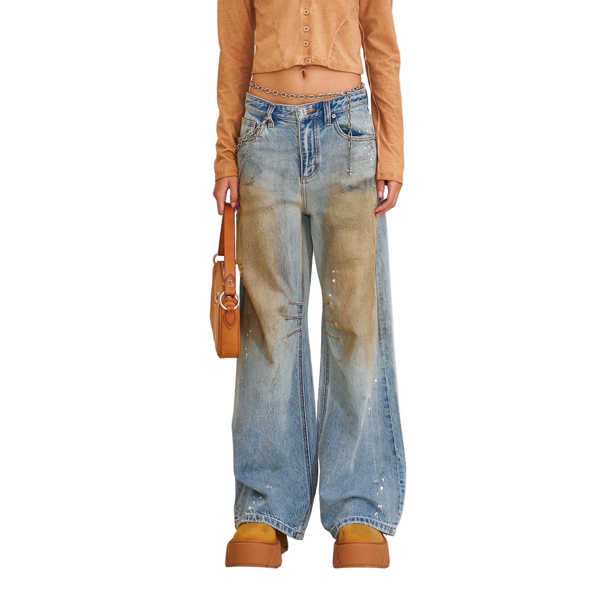 SMFK Compass Wild Origin Tower Denim Pants In Blue | MADAX