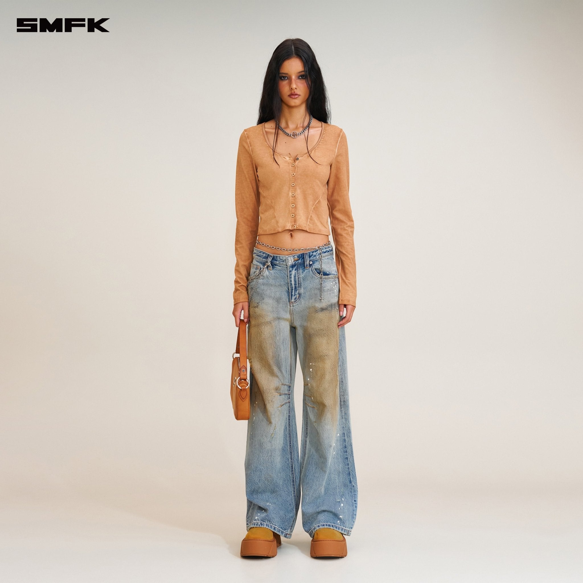 SMFK Compass Wild Origin Tower Denim Pants In Blue | MADAX