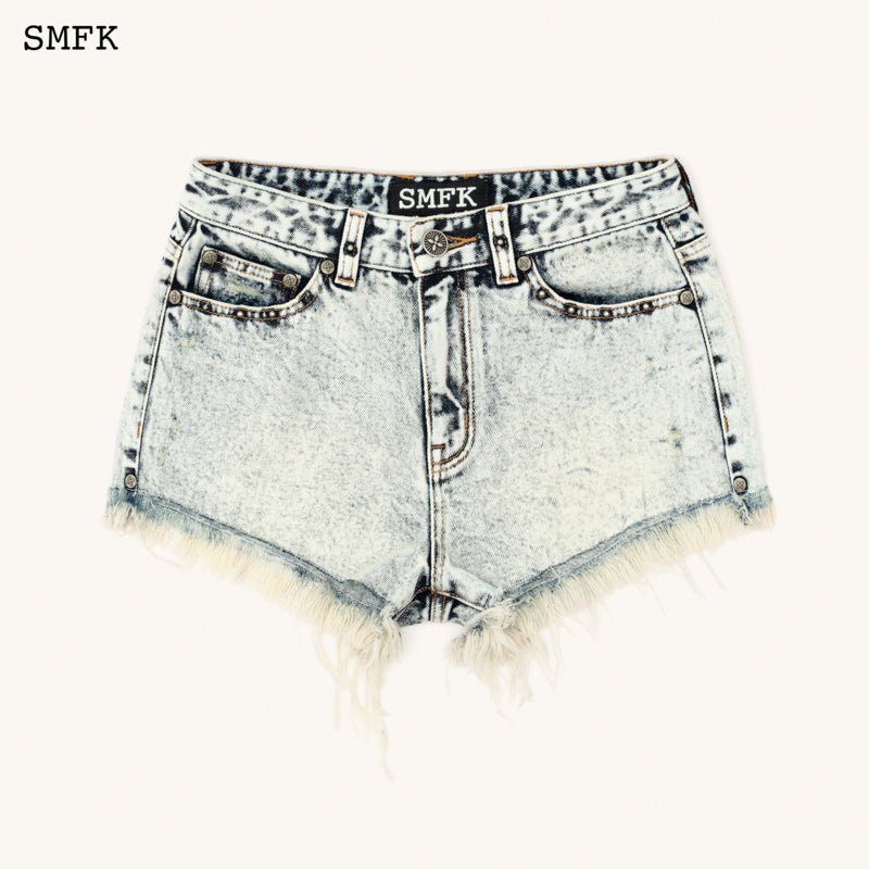 SMFK Compass Wild Tarpan White Snowflake Short Jeans | MADA IN CHINA