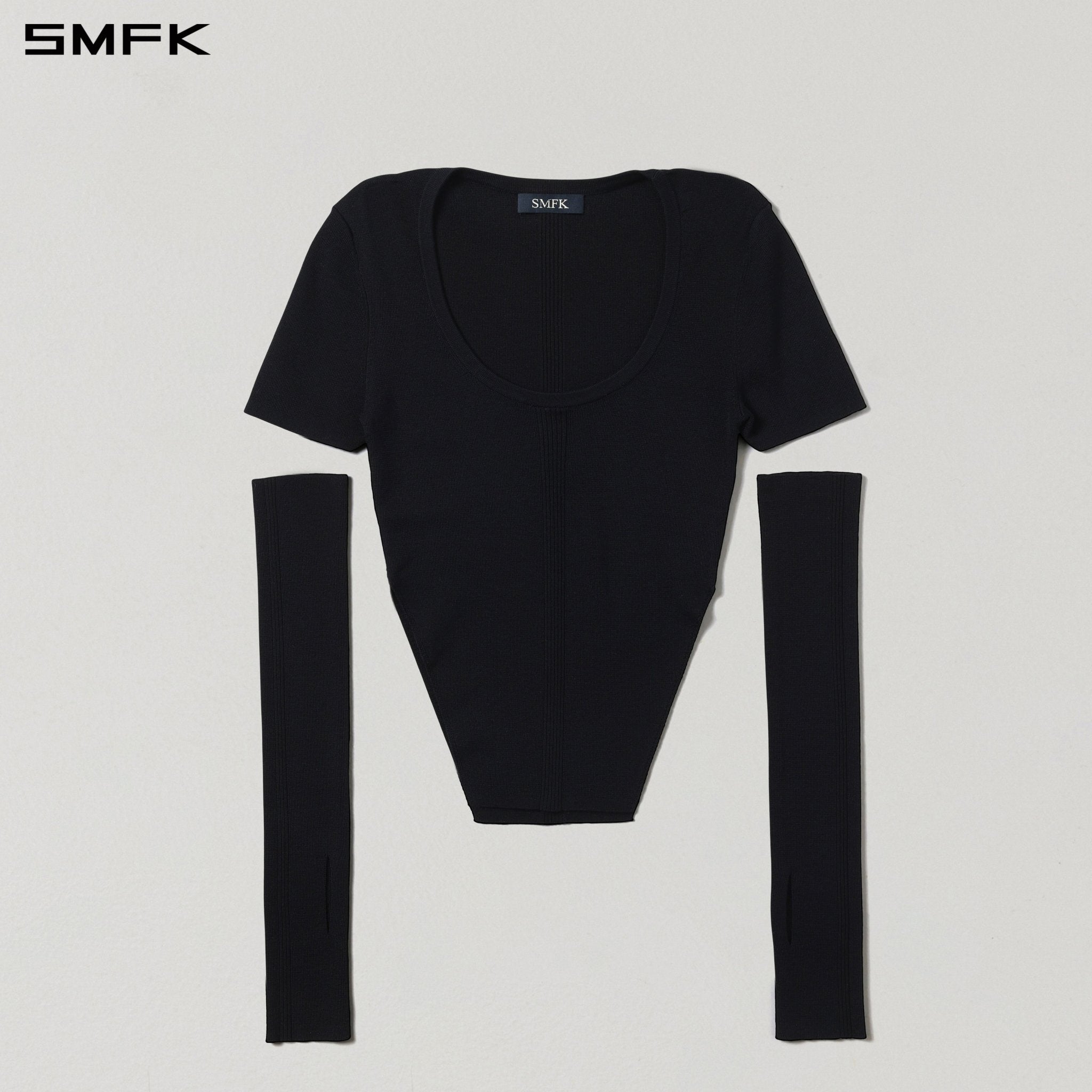 SMFK Concept Knit T-shirt Black | MADAX
