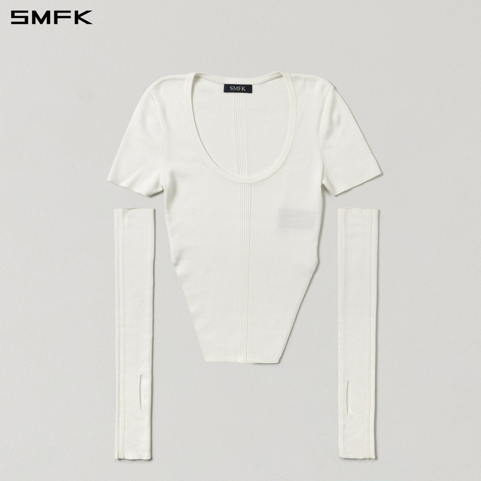 SMFK Concept Knit T-shirt White | MADAX
