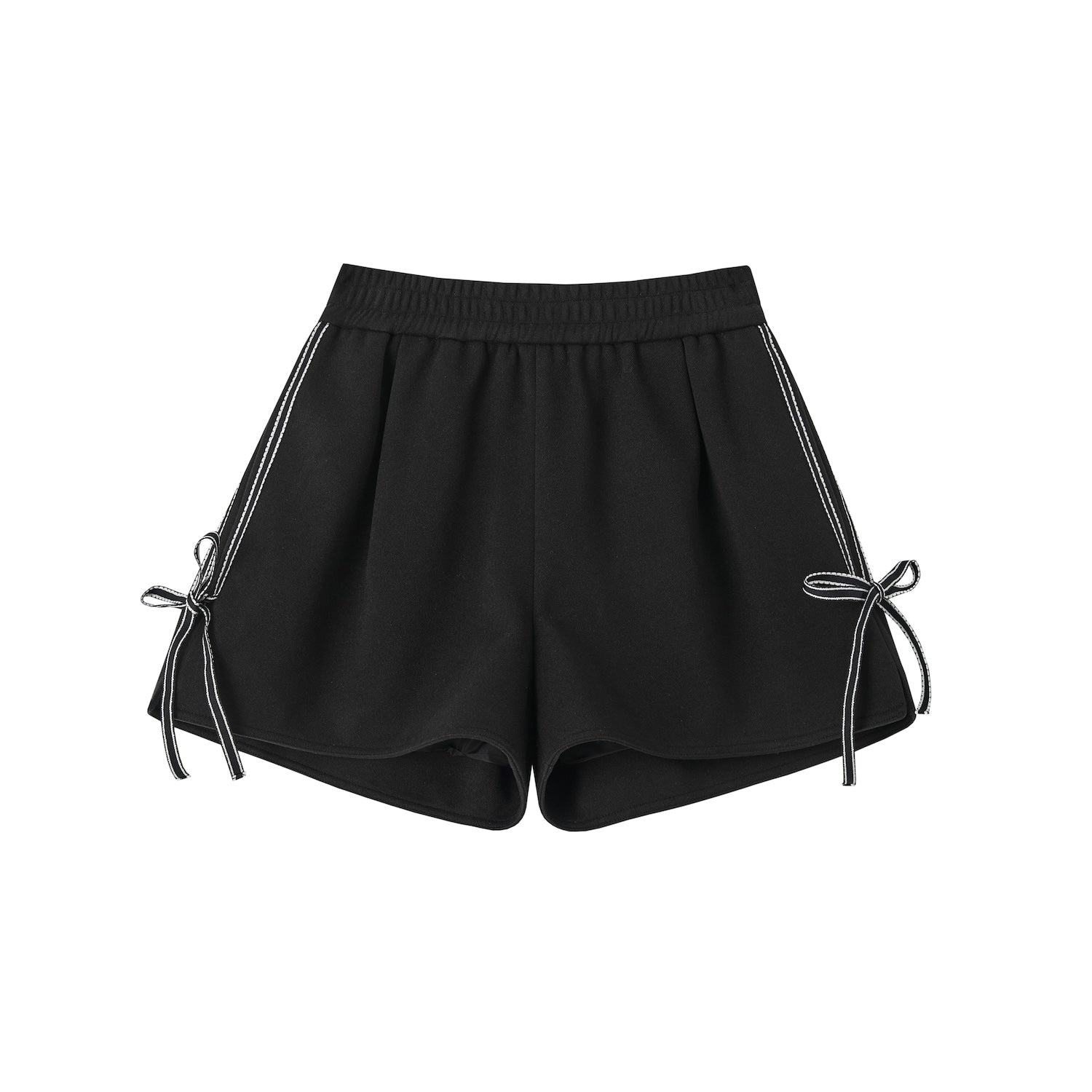 SOMESOWE Contrast Bow Shorts | MADAX