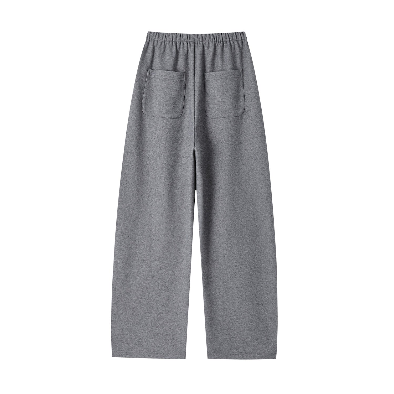 SOMESOWE Contrast Drawstring Wide - leg Pants In Gray | MADAX