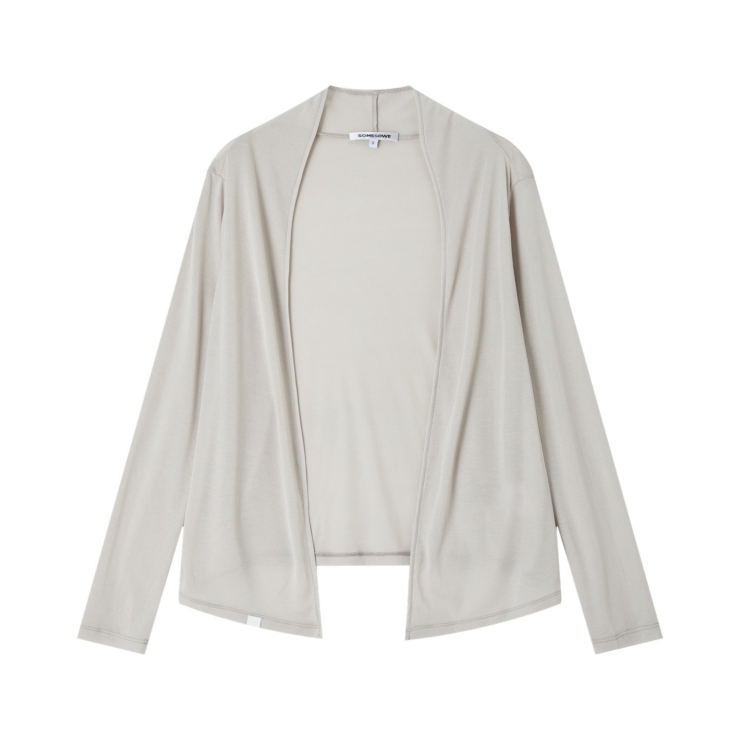 SOMESOWE Cooling Buttonless Cardigan in Gray | MADAX