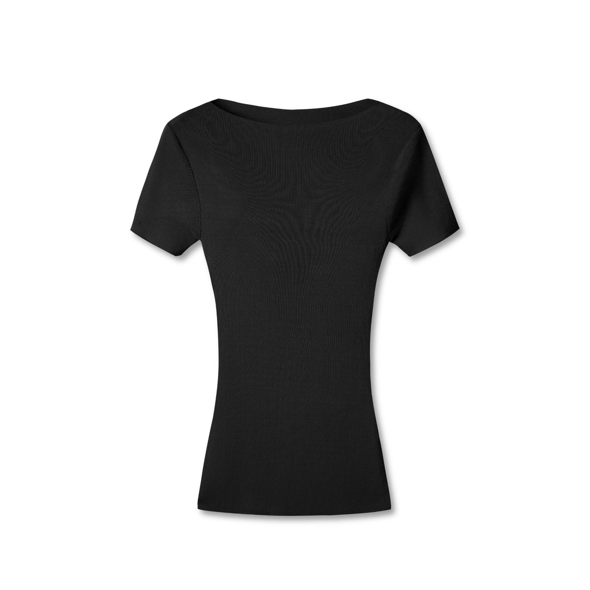 NAWS Crescent Moon Hollow Short Sleeve TEE in Black | MADAX