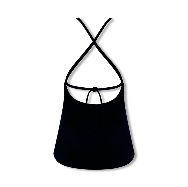 NOT FOR US Cross Back Hollow Top in Black | MADAX