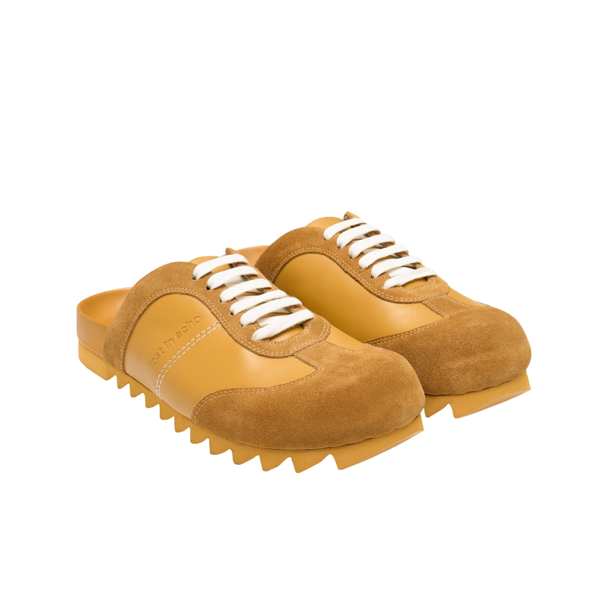 LOST IN ECHO Cross Strap Bun Head Birkenstock Slippers In Yellow | MADAX