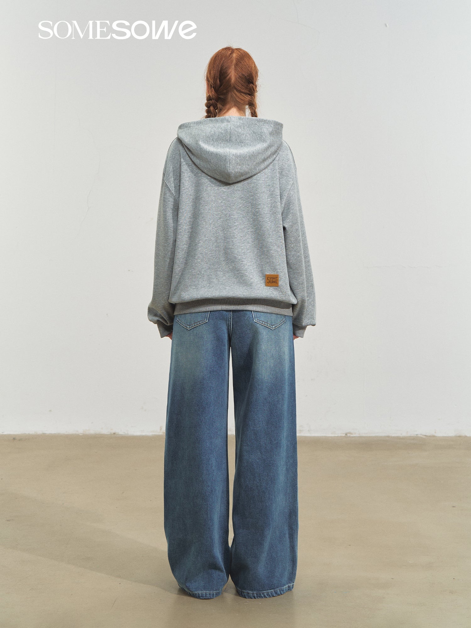 SOMESOWE Cute Pet Party Hoodie In Gray | MADAX